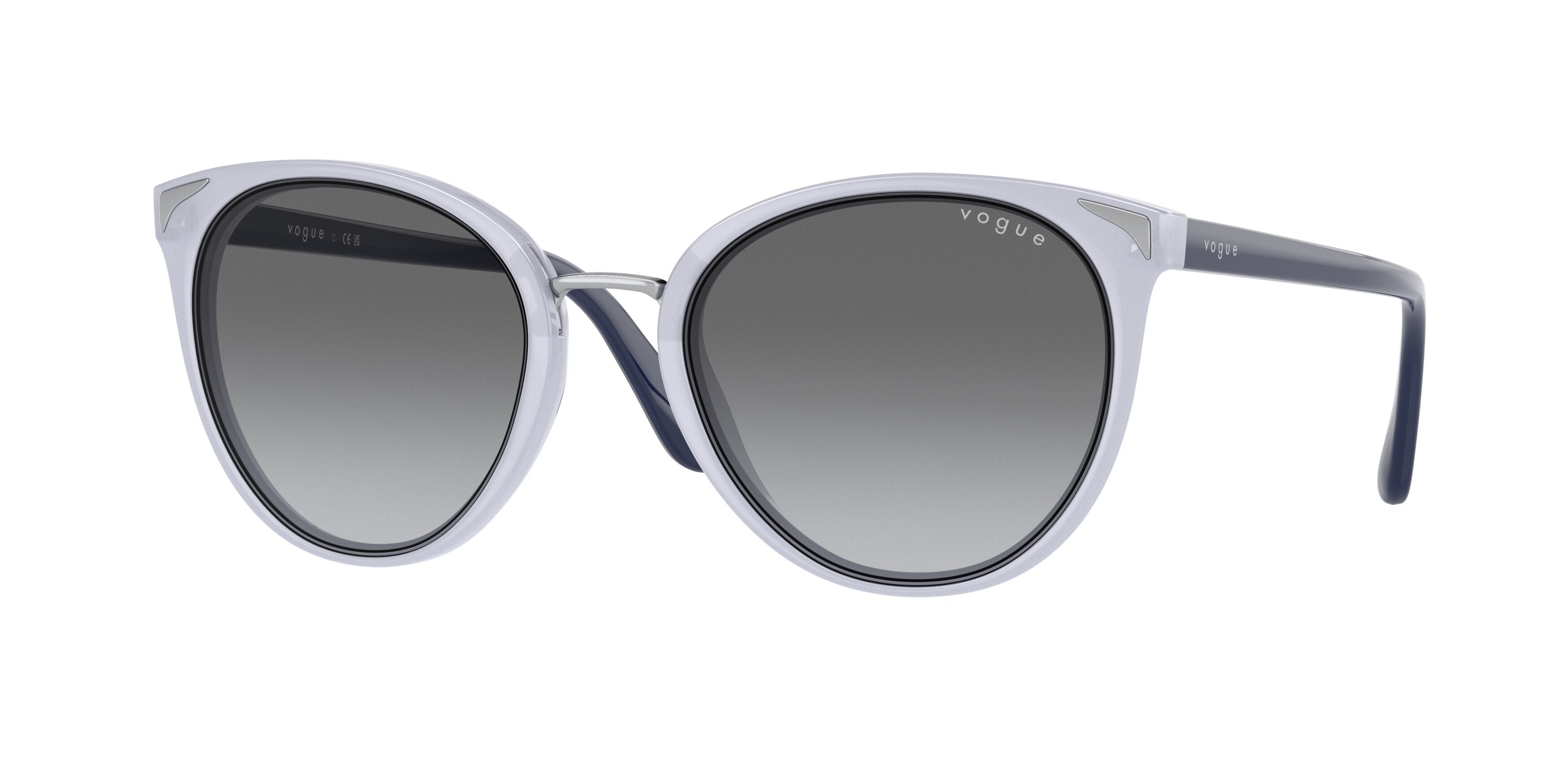 Vogue VO5230S Butterfly Sunglasses  291911-Opal Mauve 54-140-21 - Color Map Violet