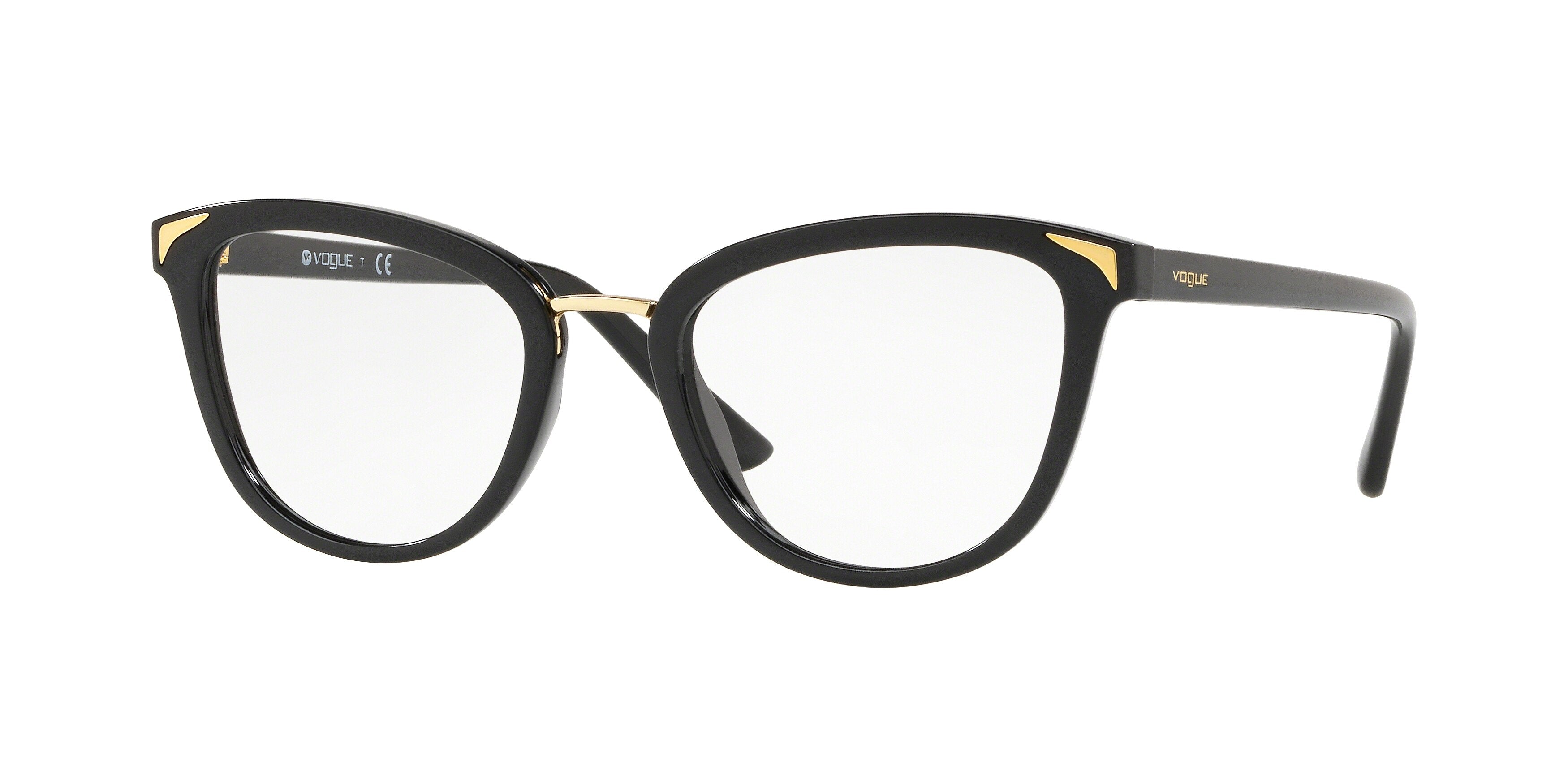 Vogue VO5231 Butterfly Eyeglasses  W44-Black 51-140-20 - Color Map Black