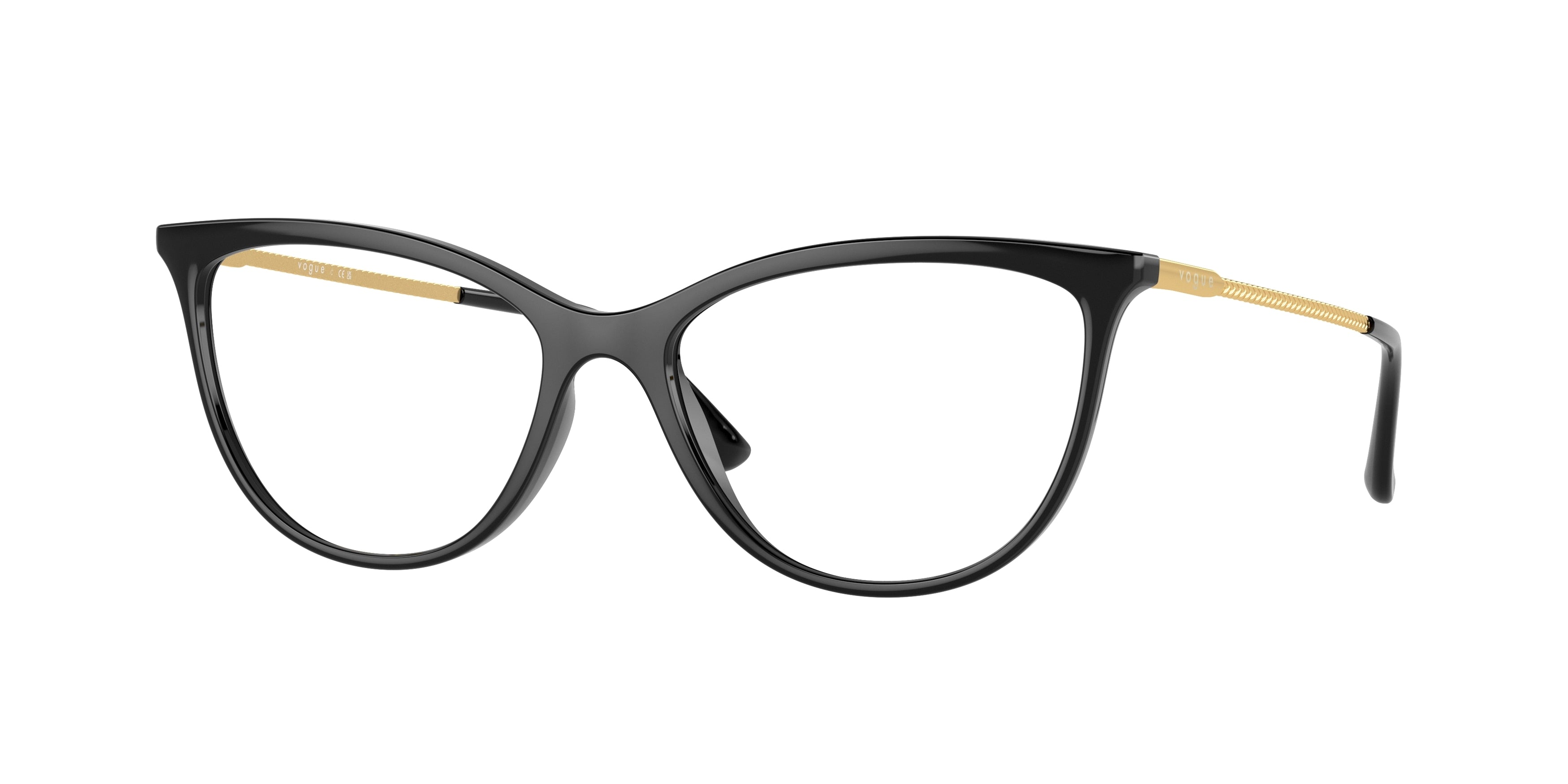 Vogue VO5239 Cat Eye Eyeglasses  W44-Black 54-140-16 - Color Map Black