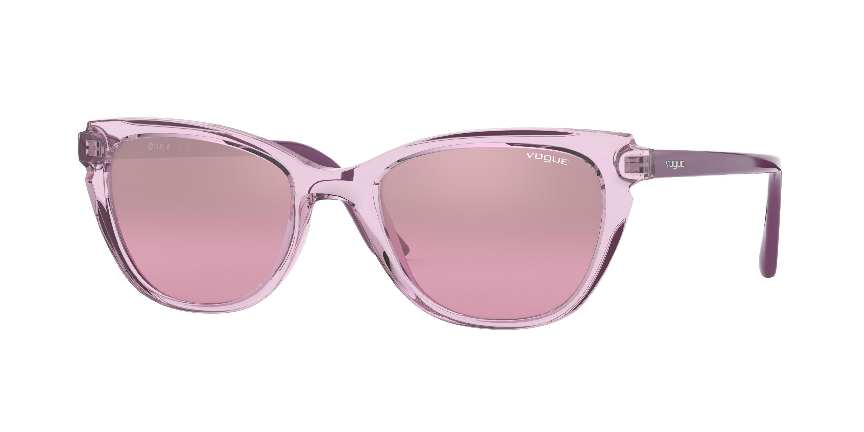 Vogue VO5293S Pillow Sunglasses  27657A-Top Transparent Violet/Violet 53-140-20 - Color Map Violet