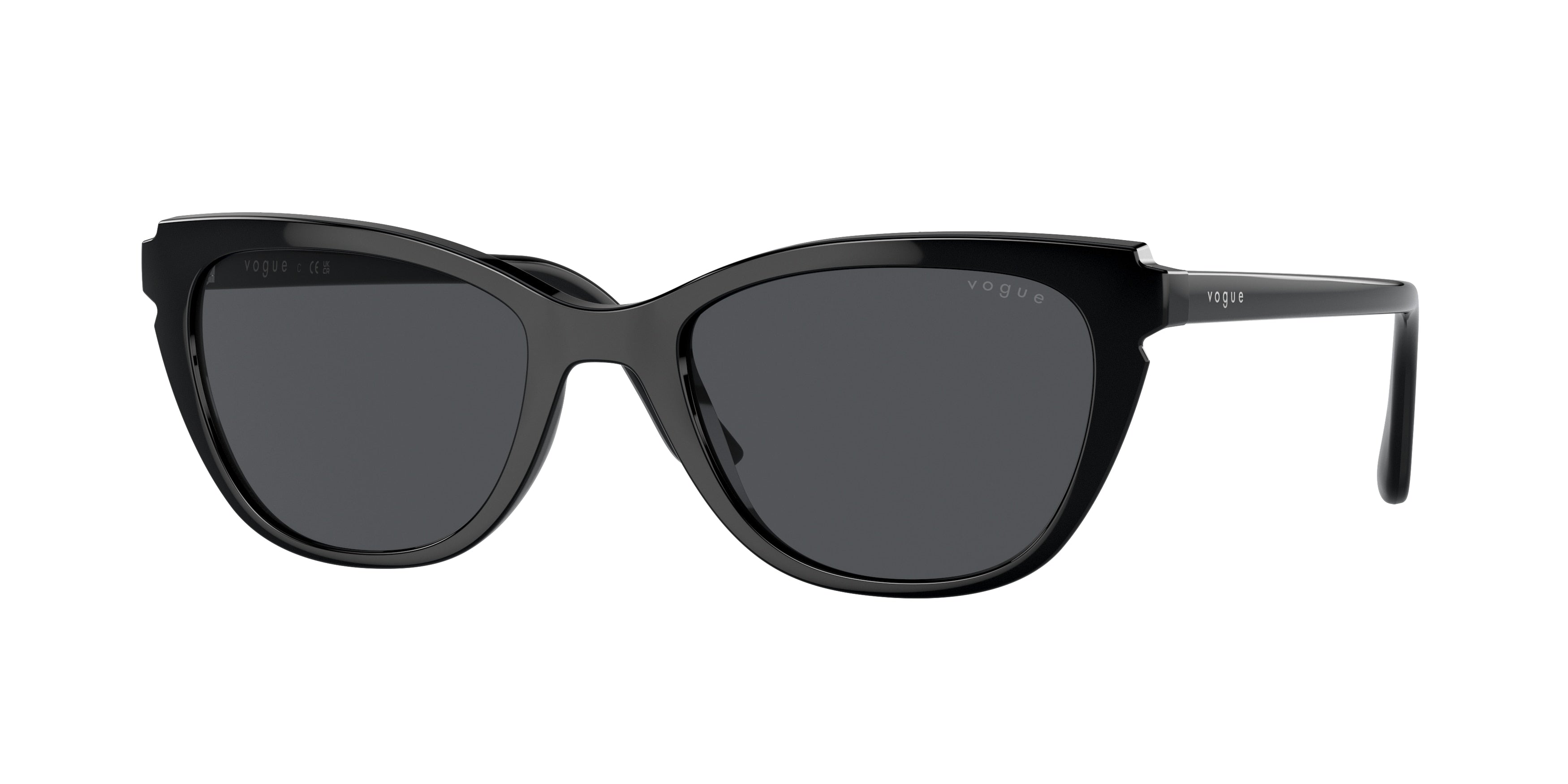 Vogue VO5293S Pillow Sunglasses  W44/87-Black 53-140-20 - Color Map Black