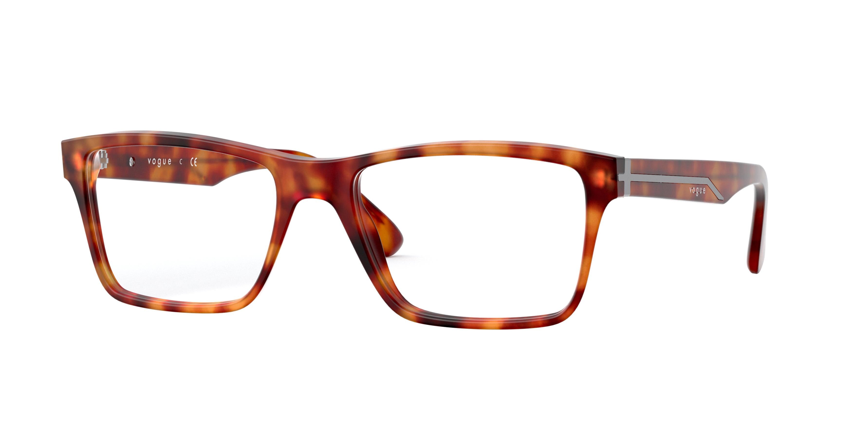 Vogue VO5314 Rectangle Eyeglasses  2792-Yellow Havana 53-145-18 - Color Map Yellow