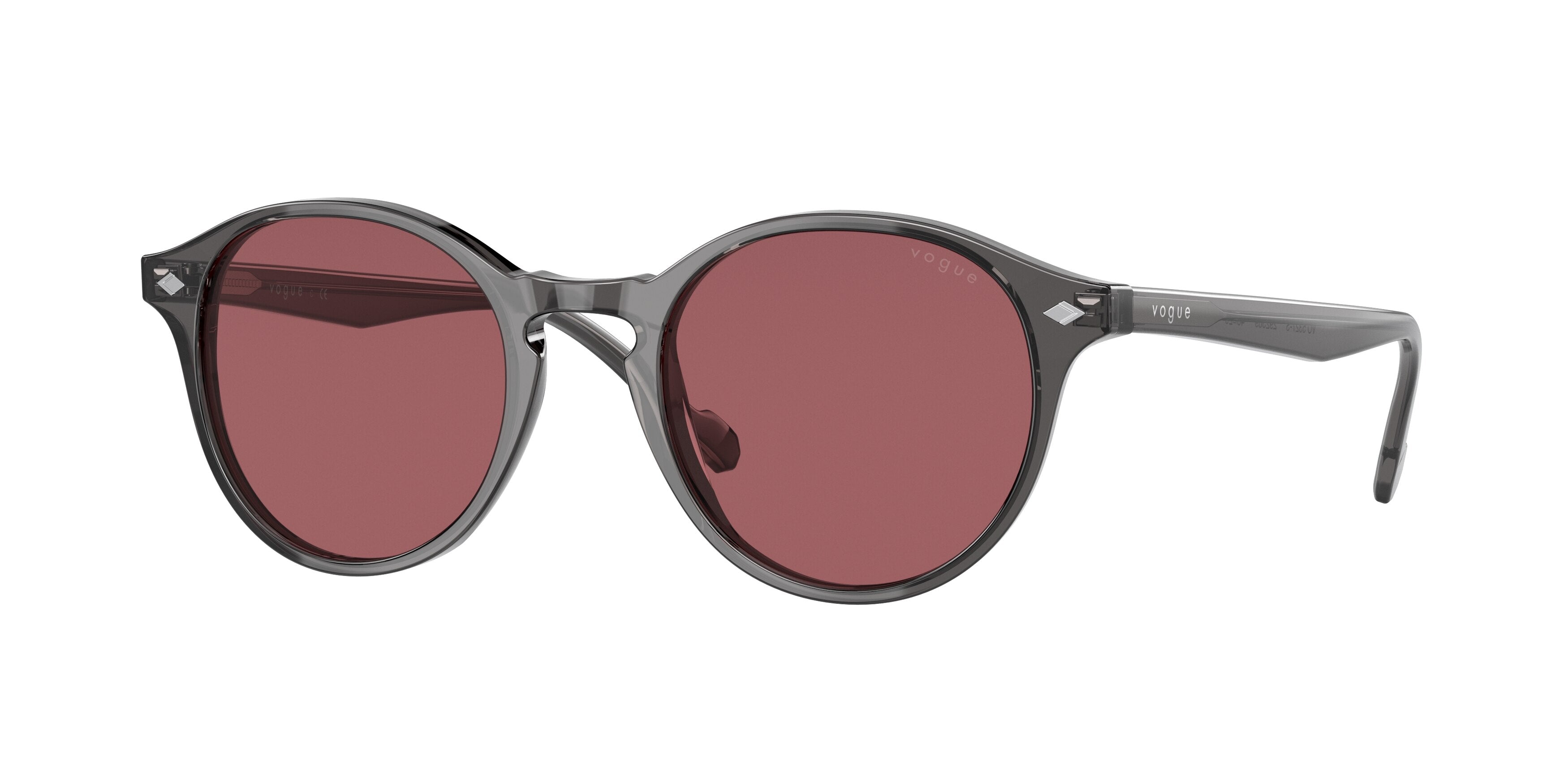 Vogue VO5327S Phantos Sunglasses  292369-Transparent Grey 51-145-20 - Color Map Grey