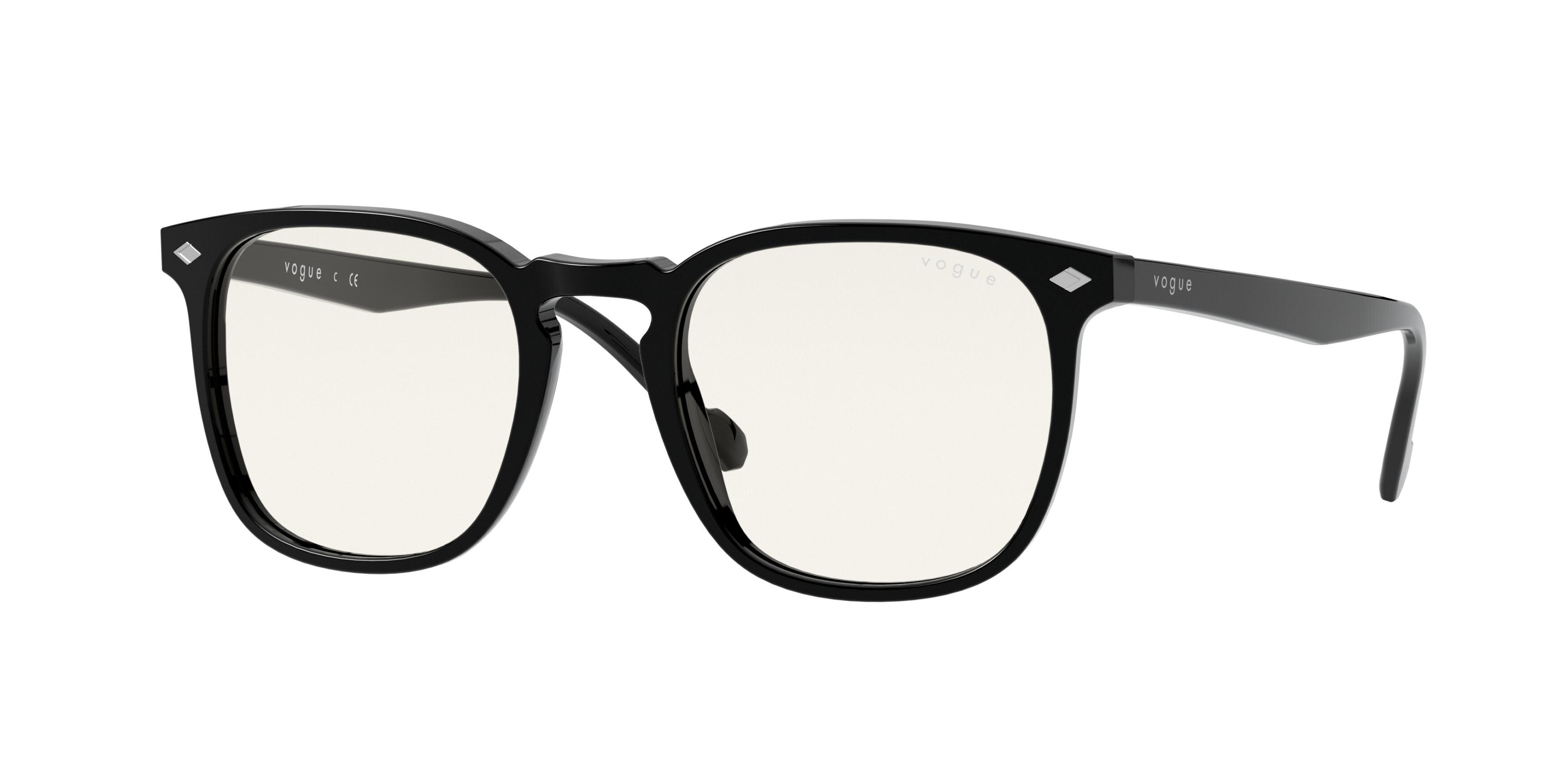 Vogue VO5328S Square Sunglasses  W44/5X-Black 49-145-20 - Color Map Black