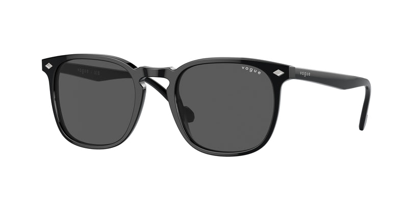 Vogue VO5328S Square Sunglasses  W44/87-Black 49-145-20 - Color Map Black