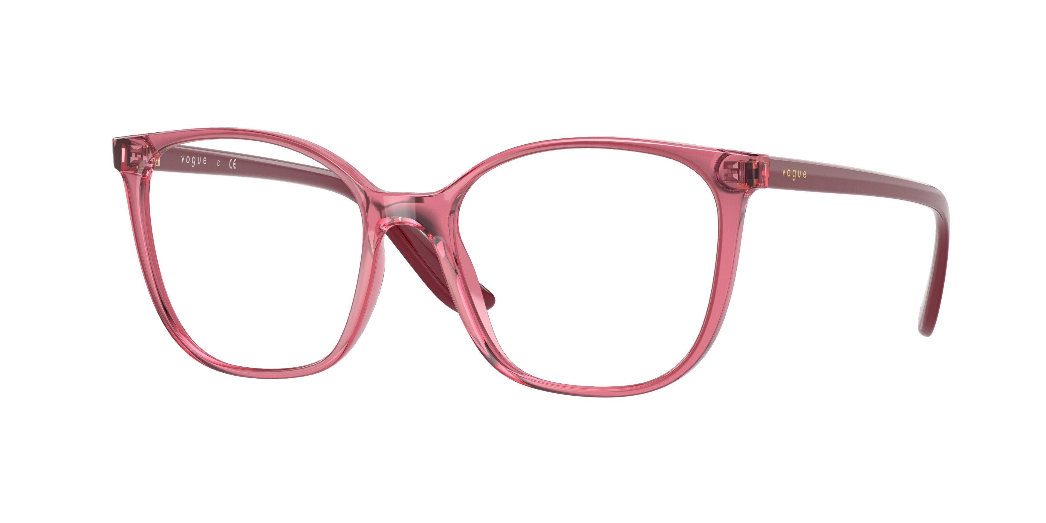 Vogue VO5356 Pillow Eyeglasses  2804-Transparent Cherry 50-140-17 - Color Map Red