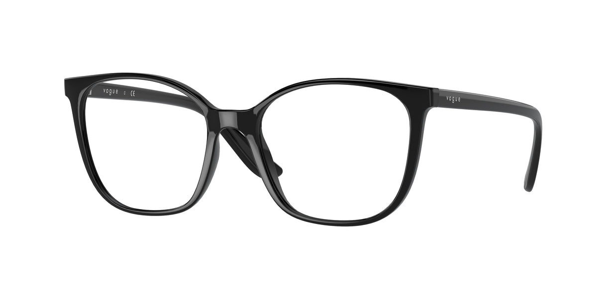 Vogue VO5356 Rectangle Eyeglasses  W44-Black 52-140-17 - Color Map Black