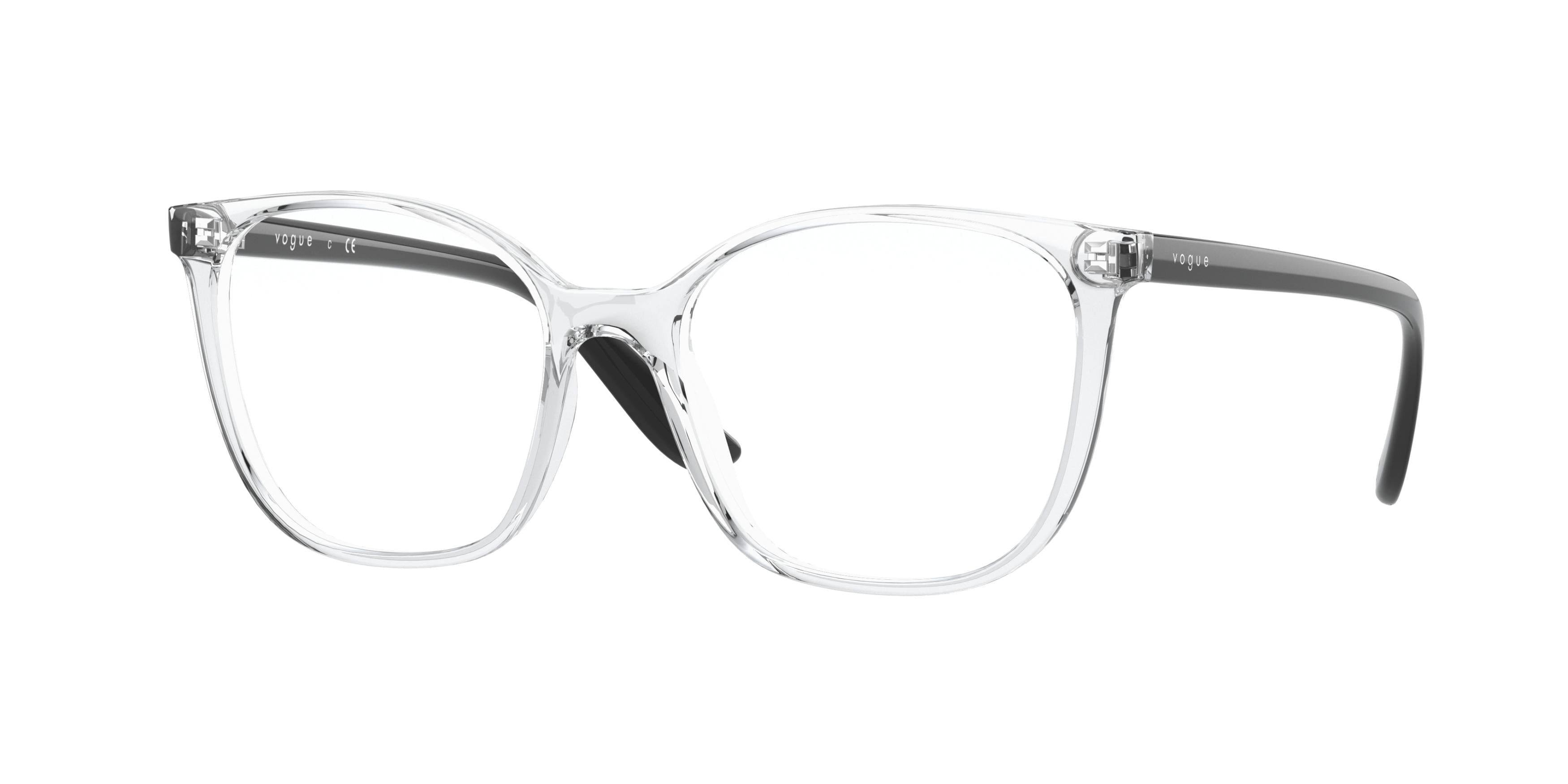 Vogue VO5356 Rectangle Eyeglasses  W745-Transparent 52-140-17 - Color Map Transparent