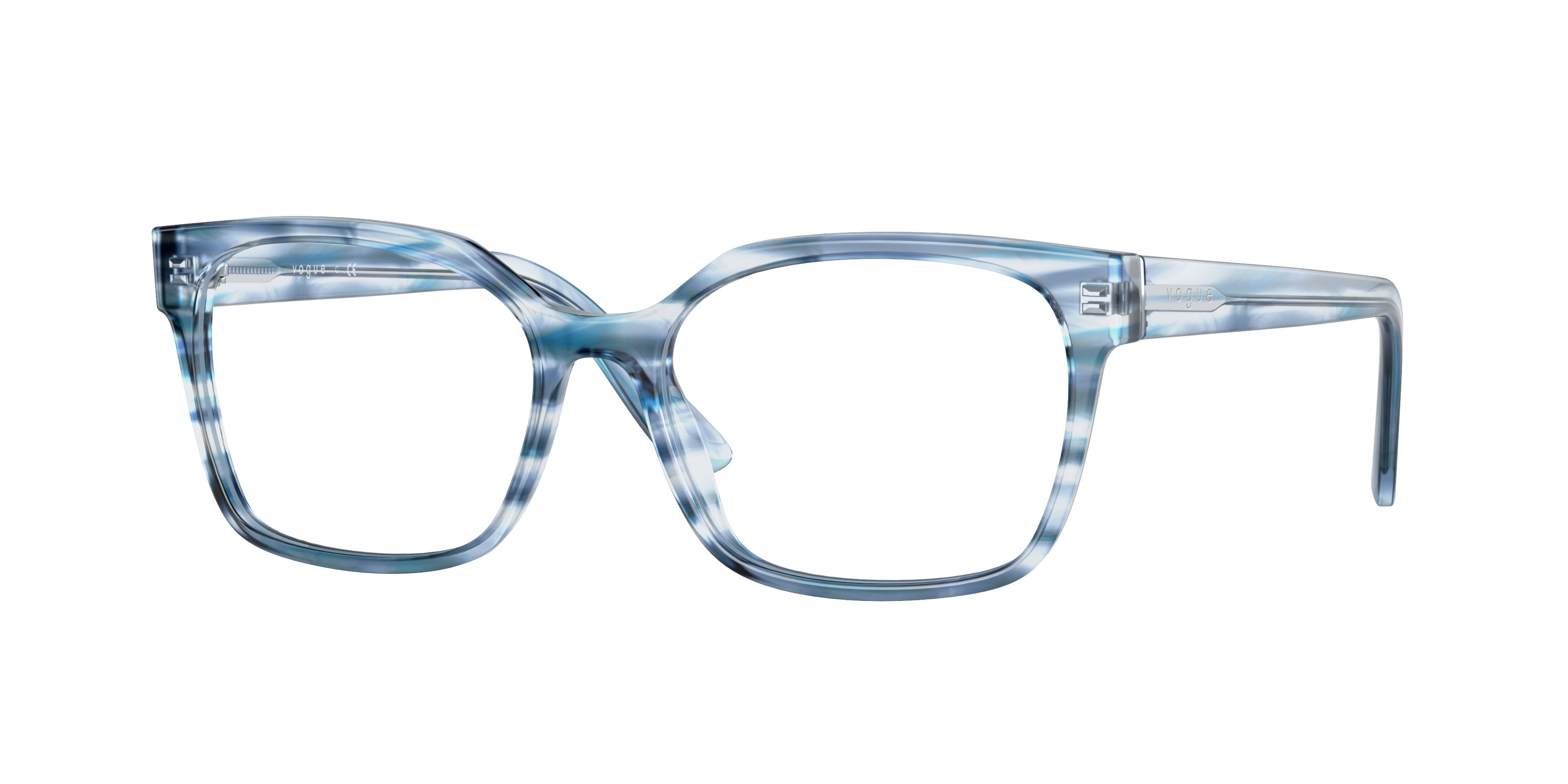 Vogue VO5358 Pillow Eyeglasses  2870-Striped Blue 53-140-16 - Color Map Blue
