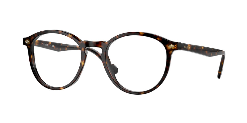 Vogue VO5367 Round Eyeglasses  W656-Dark Havana 50-145-20 - Color Map Brown