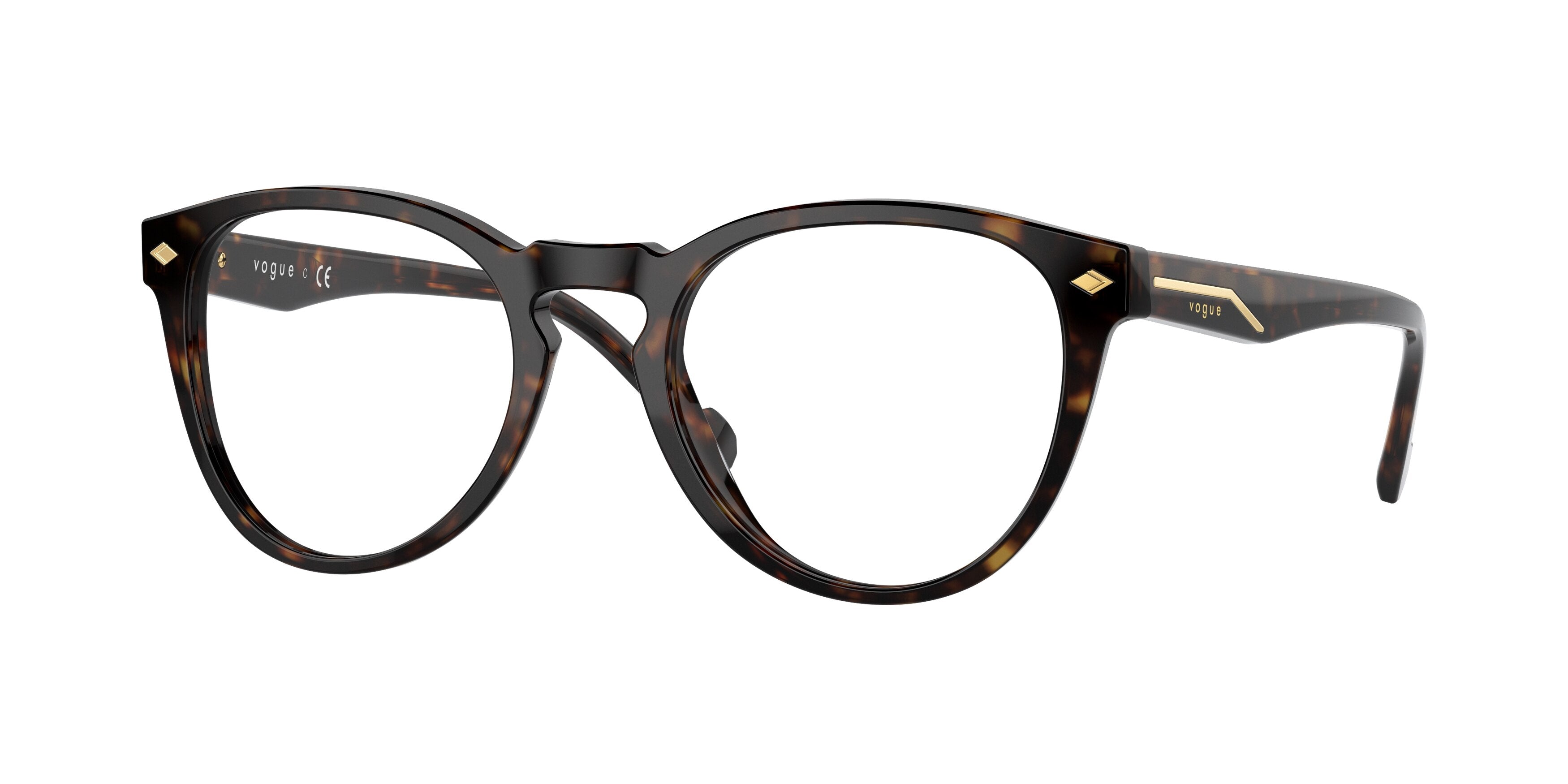 Vogue VO5382 Phantos Eyeglasses  W656-Dark Havana 51-145-20 - Color Map Brown