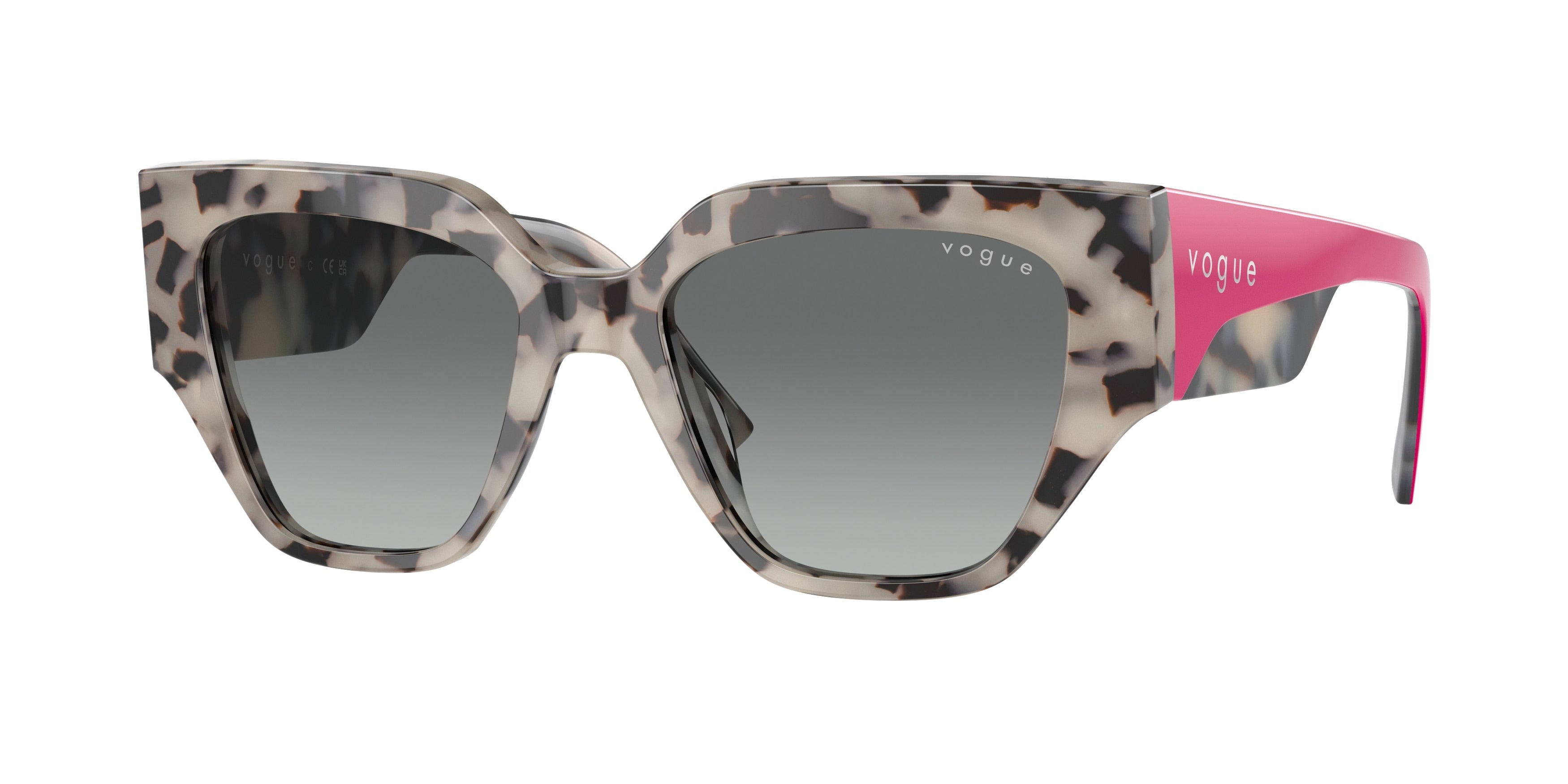 Vogue VO5409S Irregular Sunglasses  307611-Ivory/Beige Tortoise 52-140-18 - Color Map Tortoise