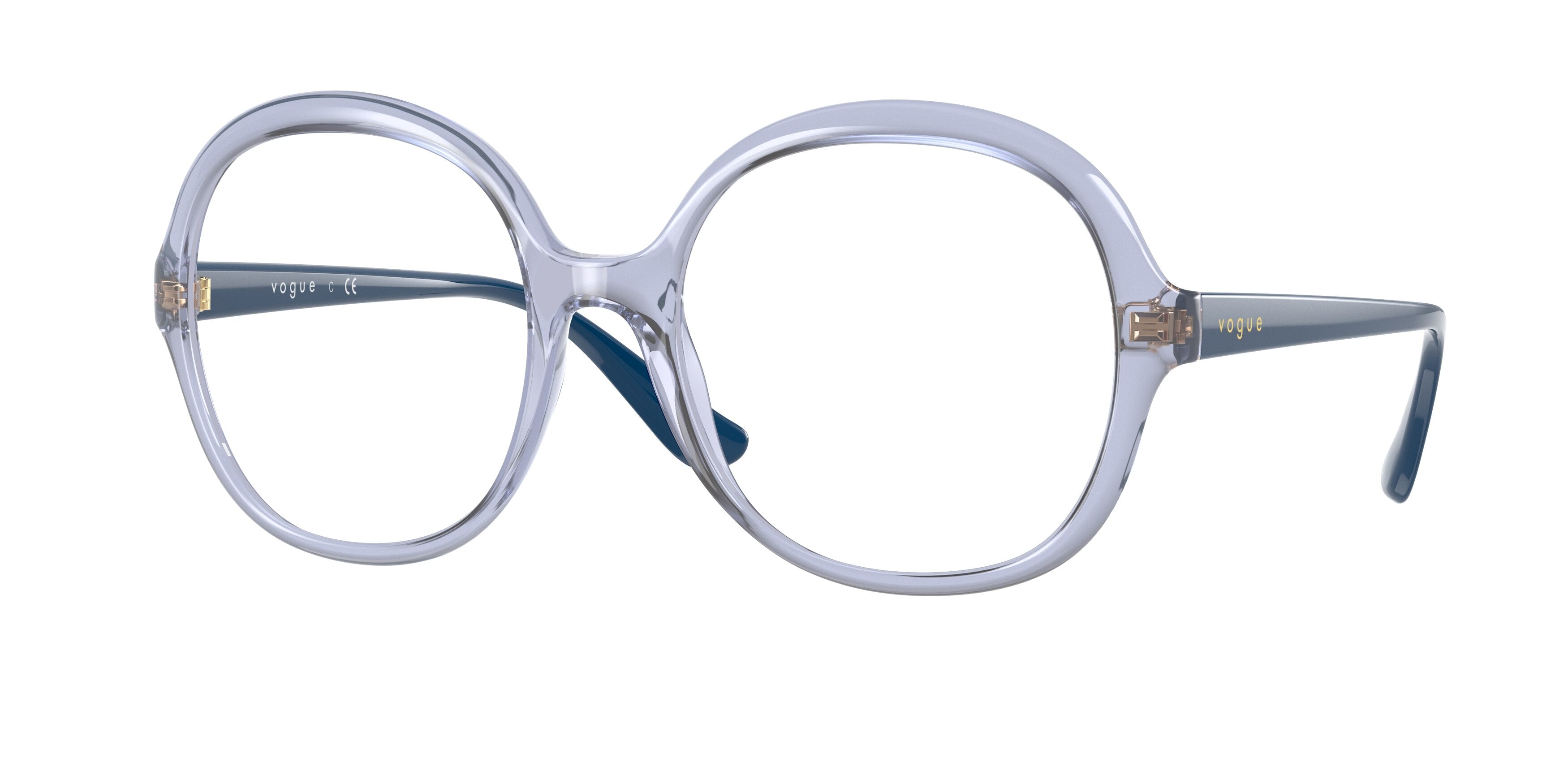 Vogue VO5412 Square Eyeglasses  2925-Transparent Lilac 54-140-19 - Color Map Violet