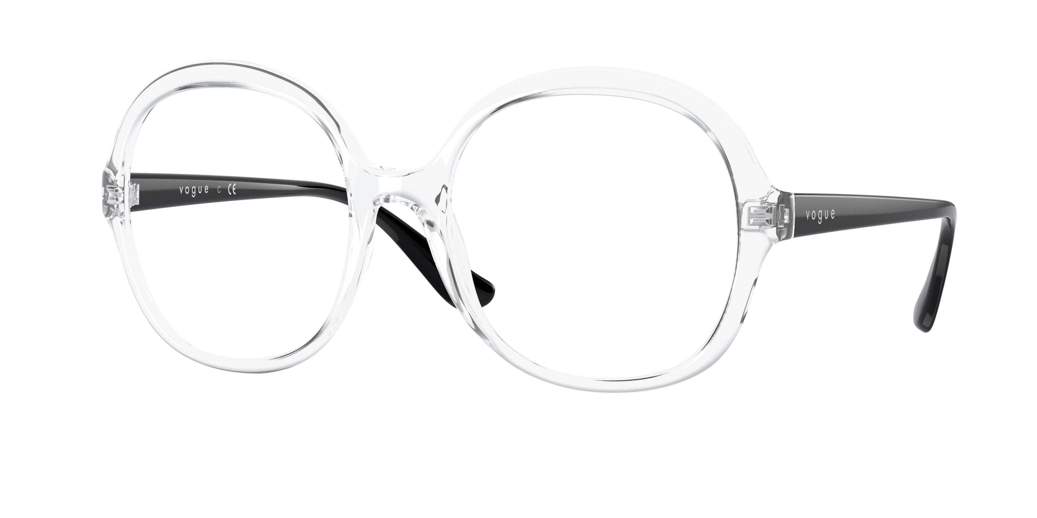 Vogue VO5412 Square Eyeglasses  W745-Transparent 51-140-19 - Color Map Transparent