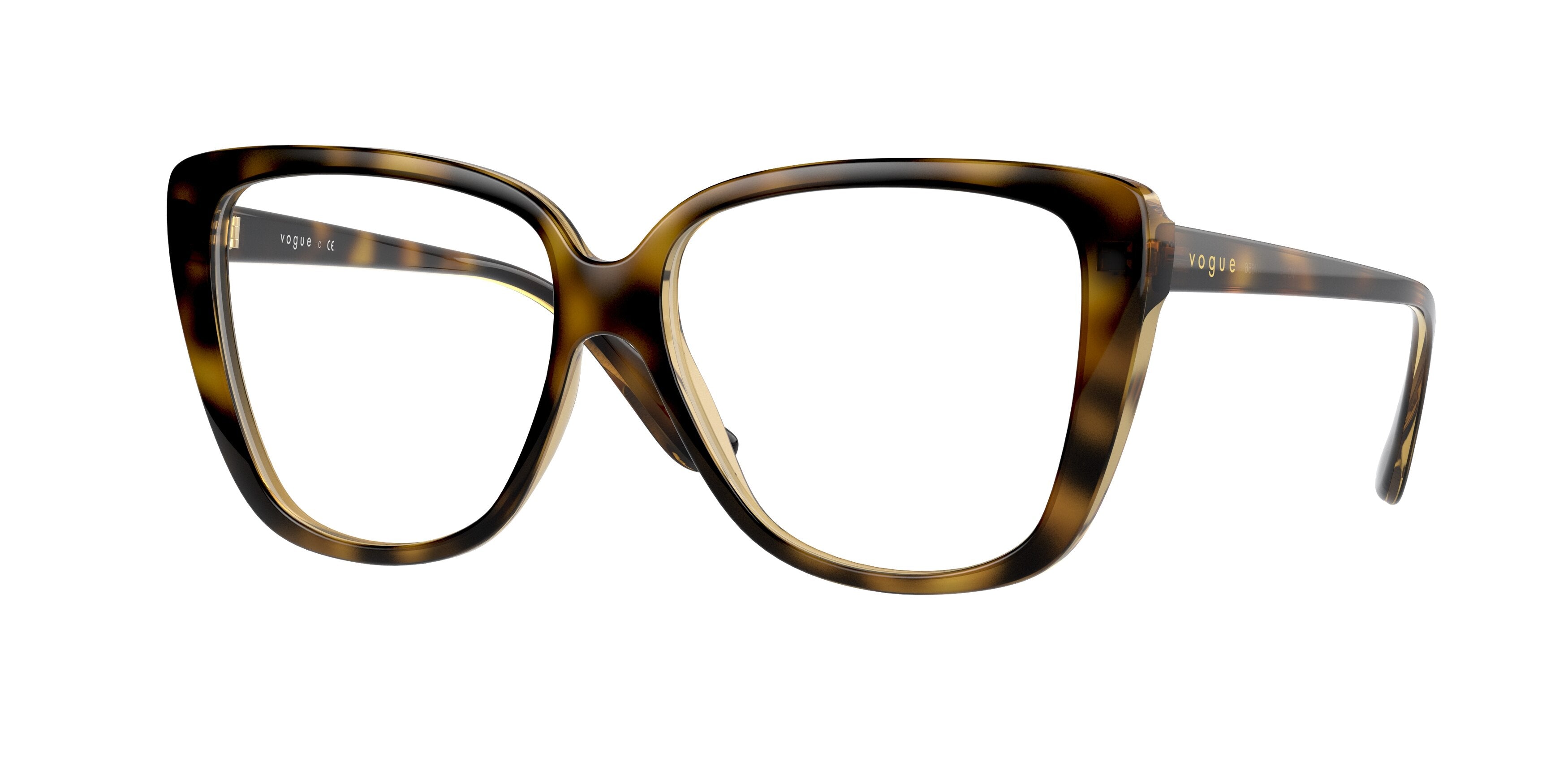 Vogue VO5413F Butterfly Eyeglasses  W656-Dark Havana 54-140-14 - Color Map Brown