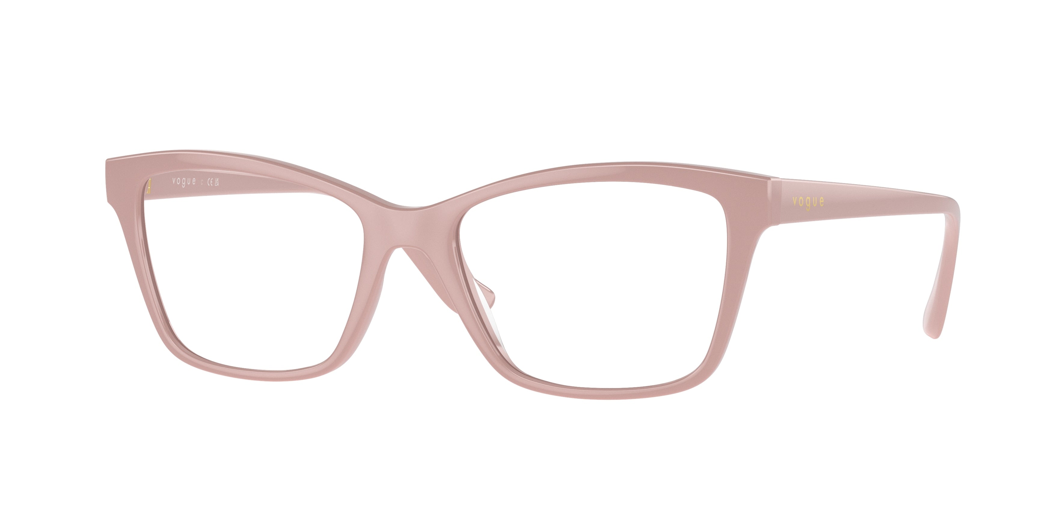 Vogue VO5420F Pillow Eyeglasses  3077-Solid Pink 54-140-17 - Color Map Pink