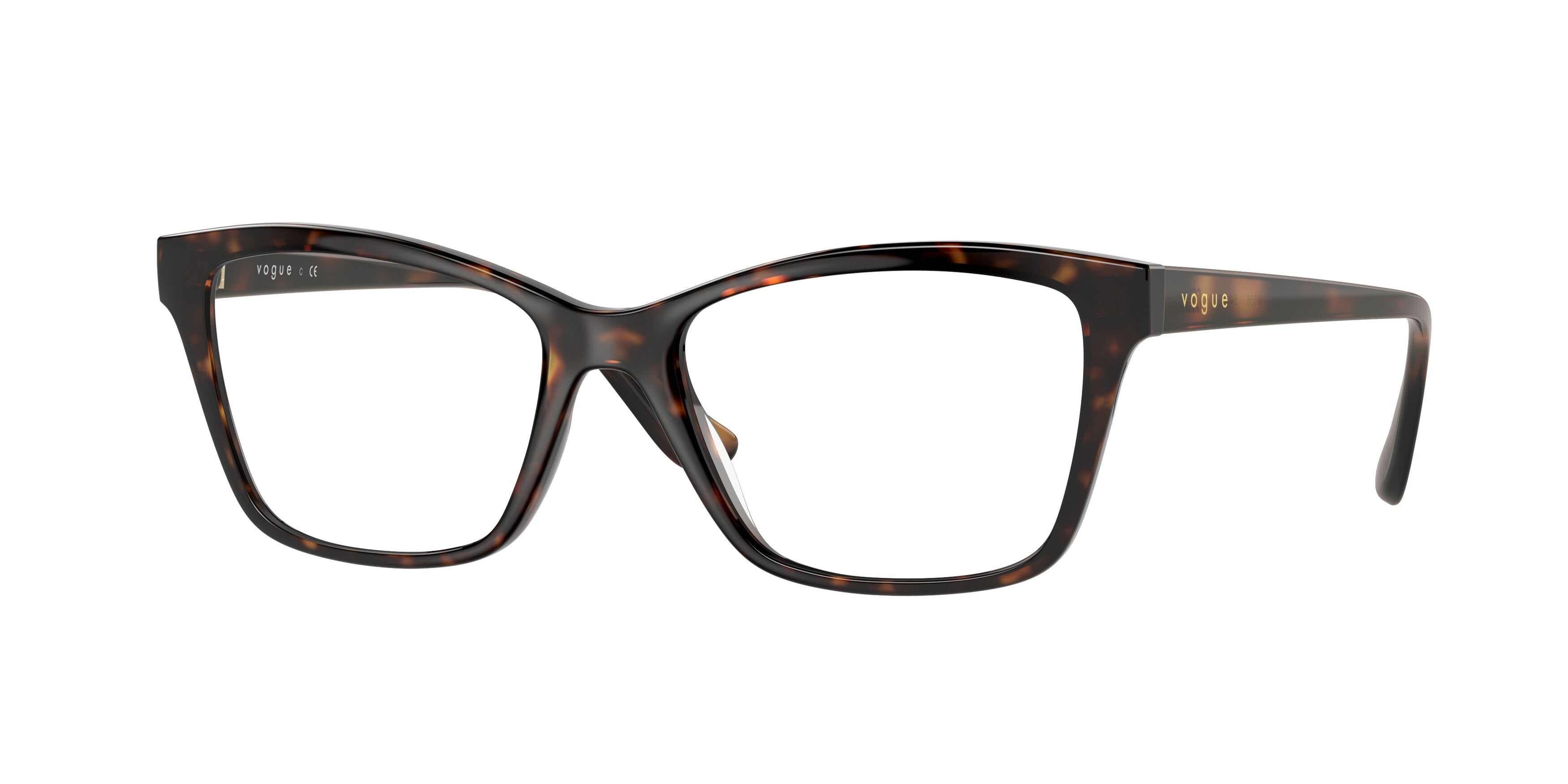 Vogue VO5420F Pillow Eyeglasses  W656-Dark Havana 54-140-17 - Color Map Brown