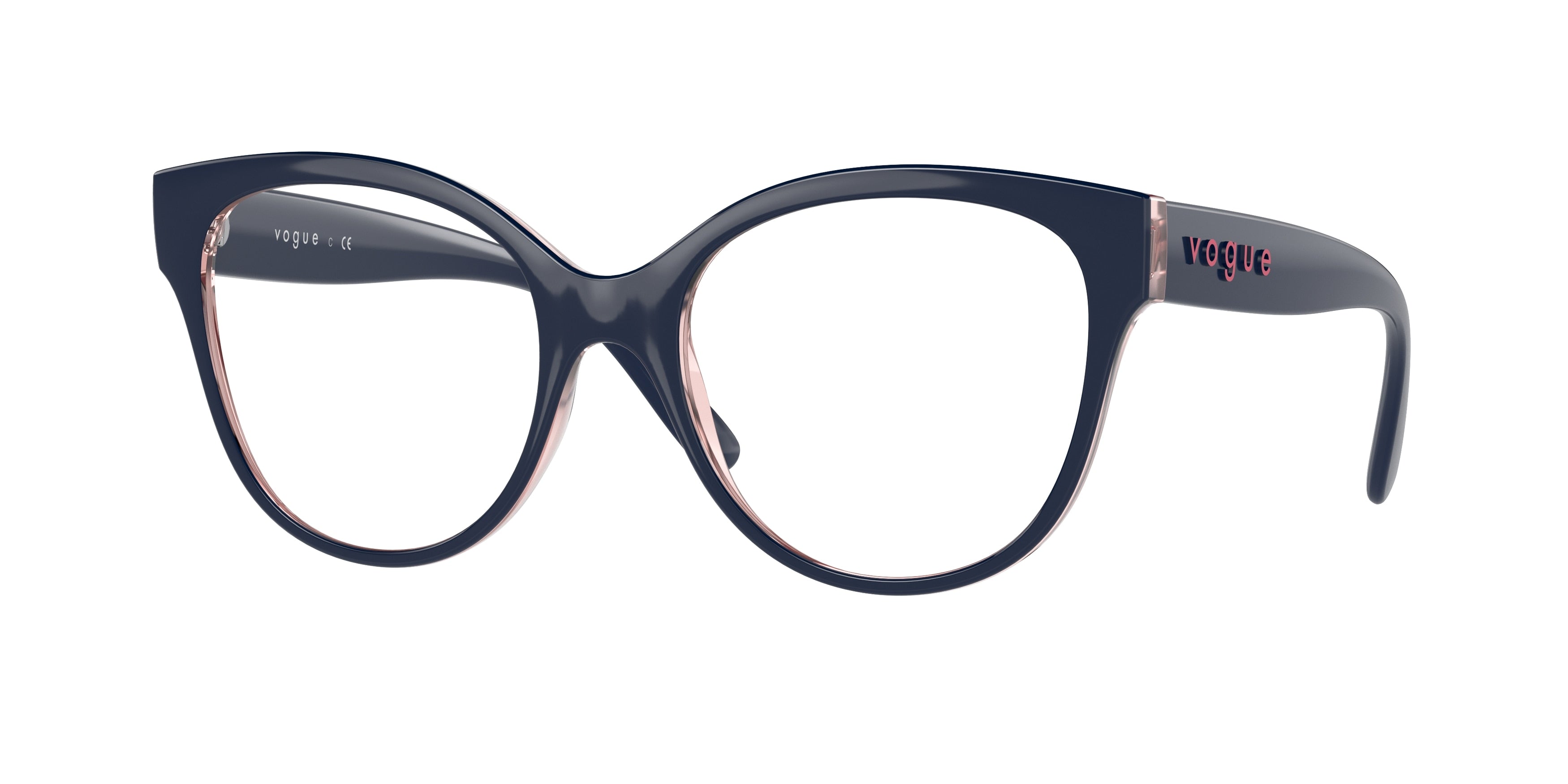 Vogue VO5421 Phantos Eyeglasses  2993-Top Dark Blue/Serigraphy 53-140-18 - Color Map Blue