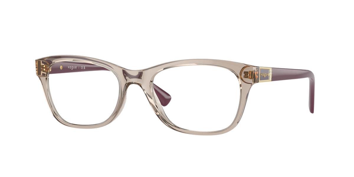 Vogue VO5424B Pillow Eyeglasses  2990-Transparent Light Brown 53-140-18 - Color Map Brown