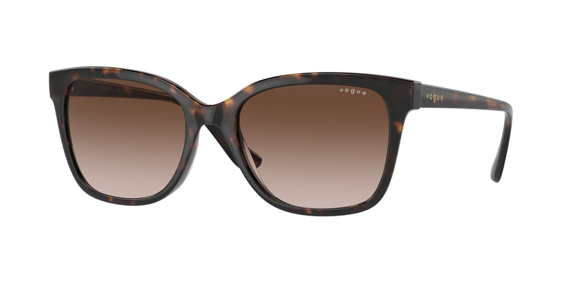Vogue VO5426SF Rectangle Sunglasses  W65613-Havana 55-140-17 - Color Map Tortoise