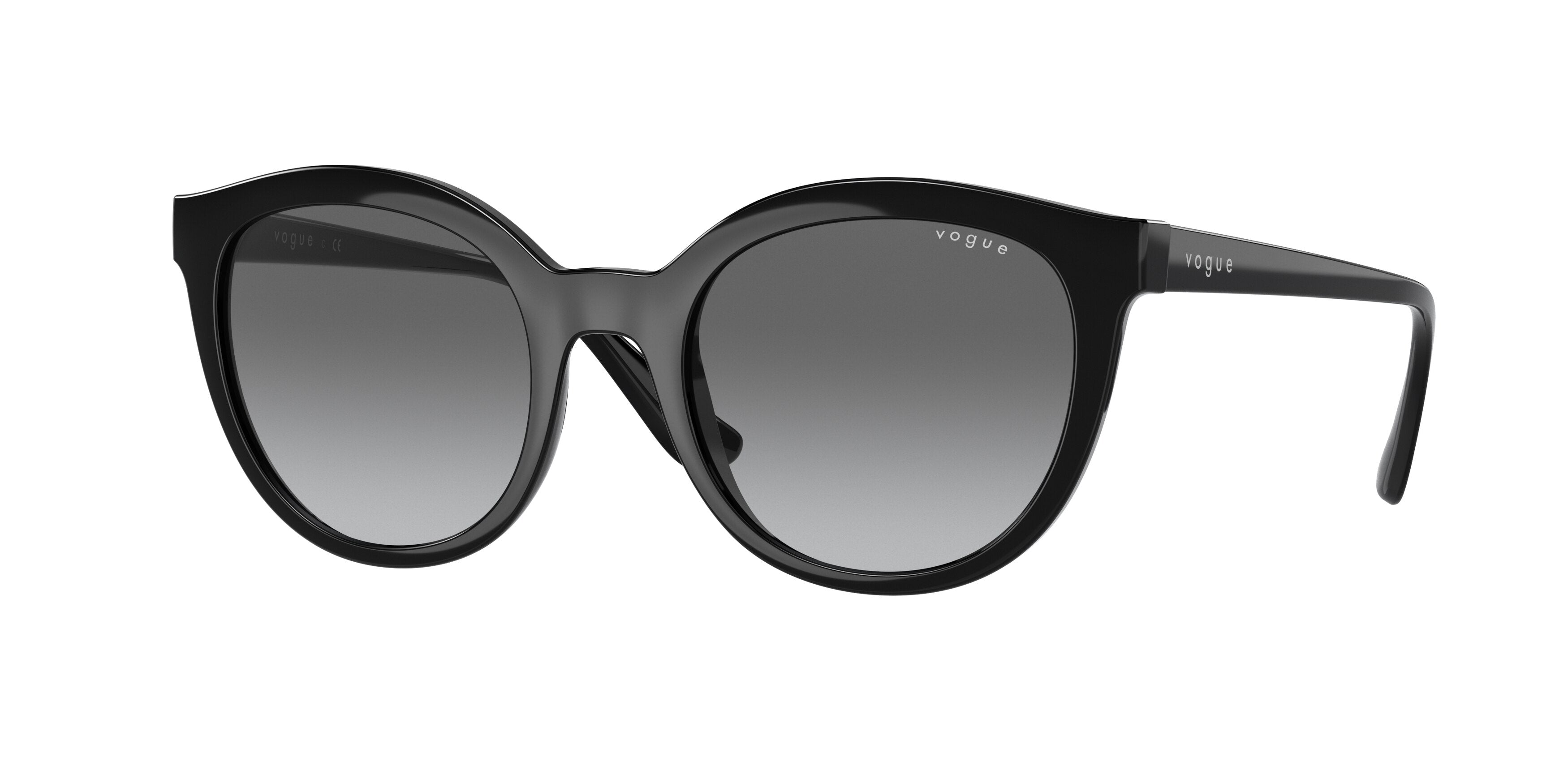 Vogue VO5427S Oval Sunglasses  W44/11-Black 50-140-20 - Color Map Black