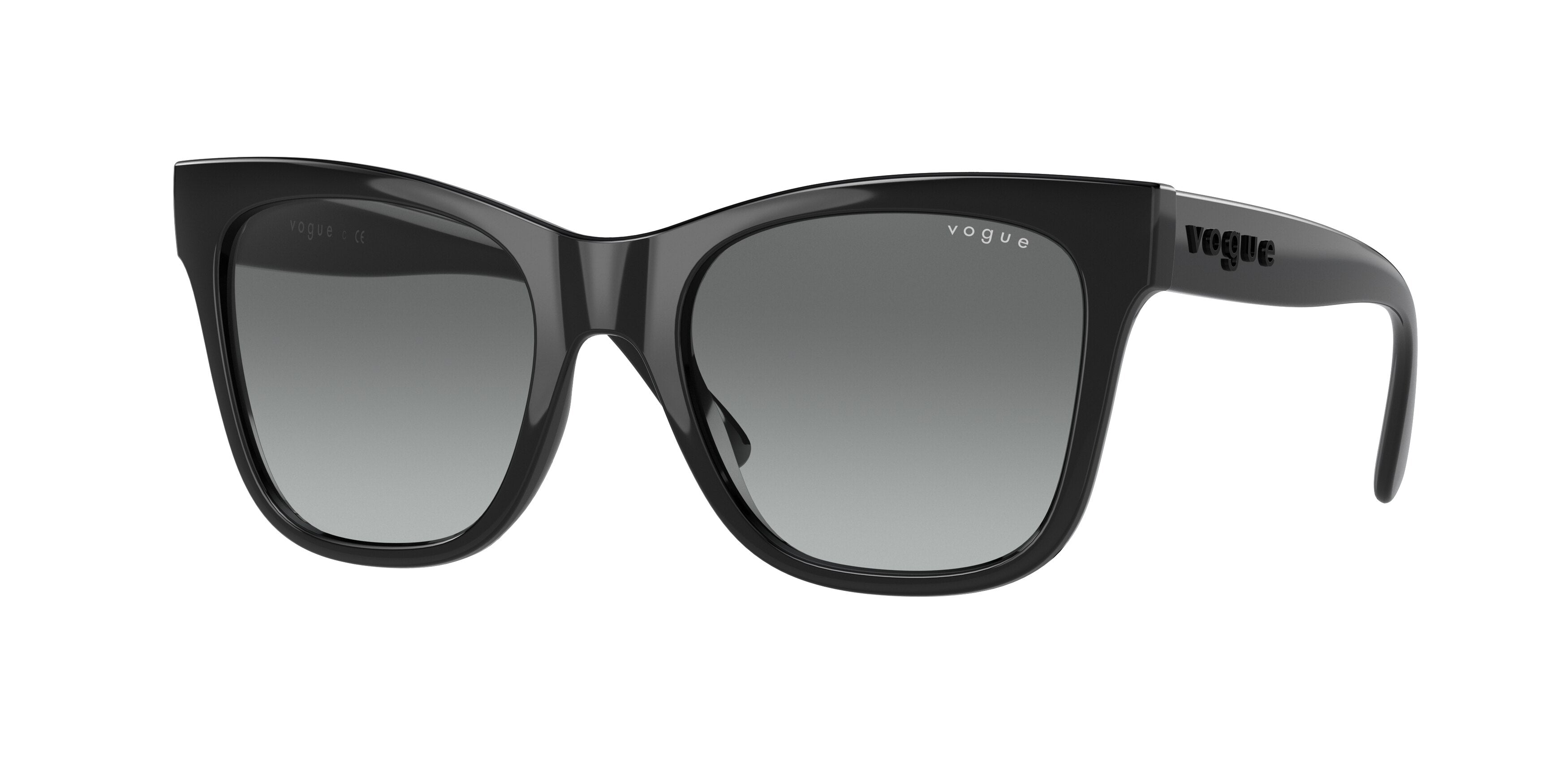 Vogue VO5428SF Cat Eye Sunglasses  W44/11-Black 51-140-19 - Color Map Black