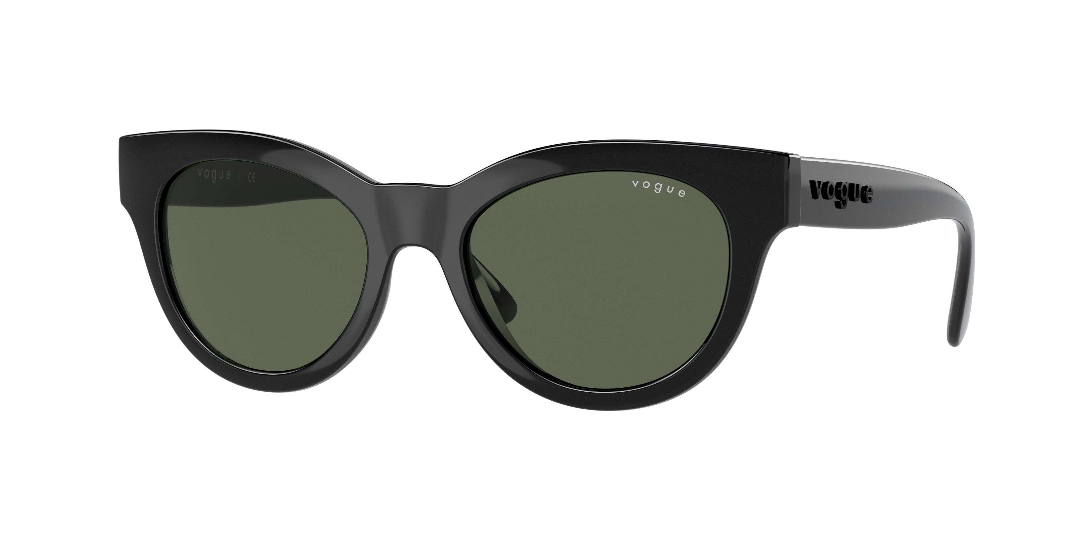 Vogue VO5429S Oval Sunglasses  W44/71-Black 49-140-18 - Color Map Black