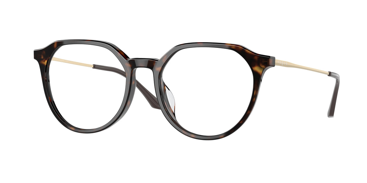 Vogue VO5430D Irregular Eyeglasses  W656-Dark Havana 53-140-18 - Color Map Brown