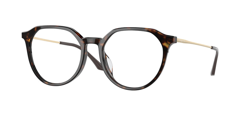 Vogue VO5430D Irregular Eyeglasses  W656-Dark Havana 53-140-18 - Color Map Brown