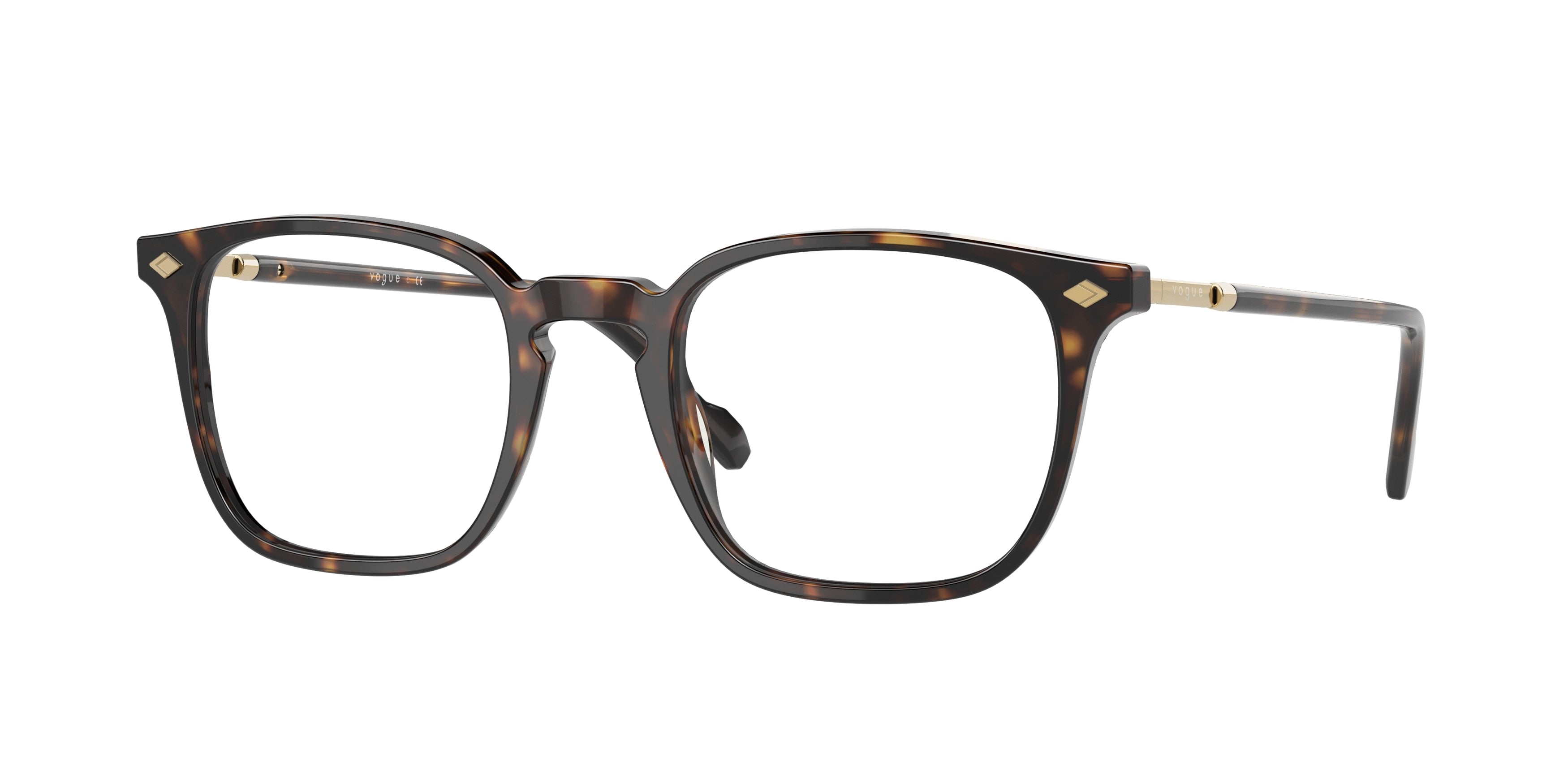 Vogue VO5433 Pillow Eyeglasses  W656-Dark Havana 52-145-21 - Color Map Brown