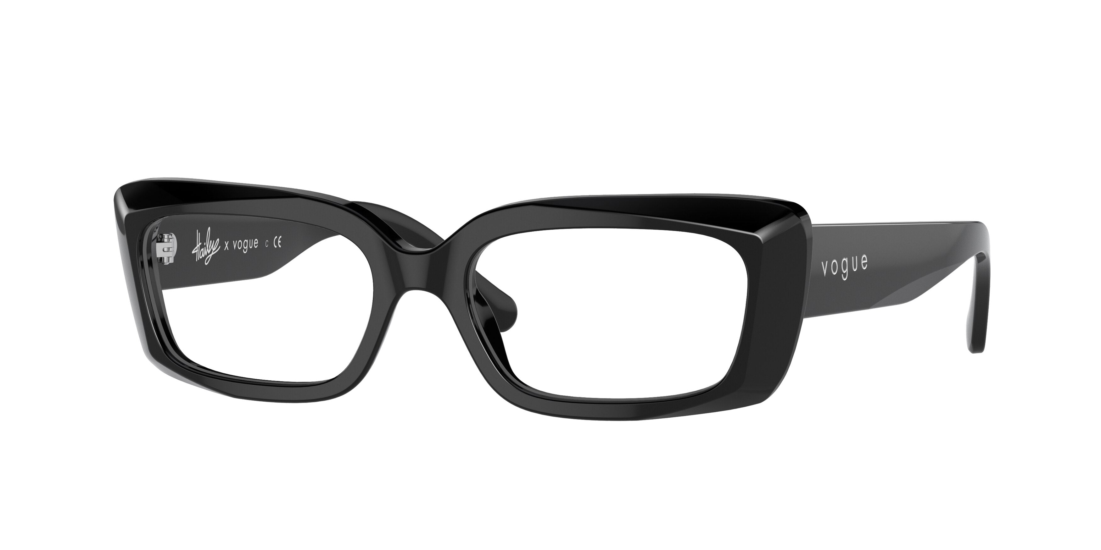 Vogue VO5441 Rectangle Eyeglasses  W44-Black 52-135-17 - Color Map Black