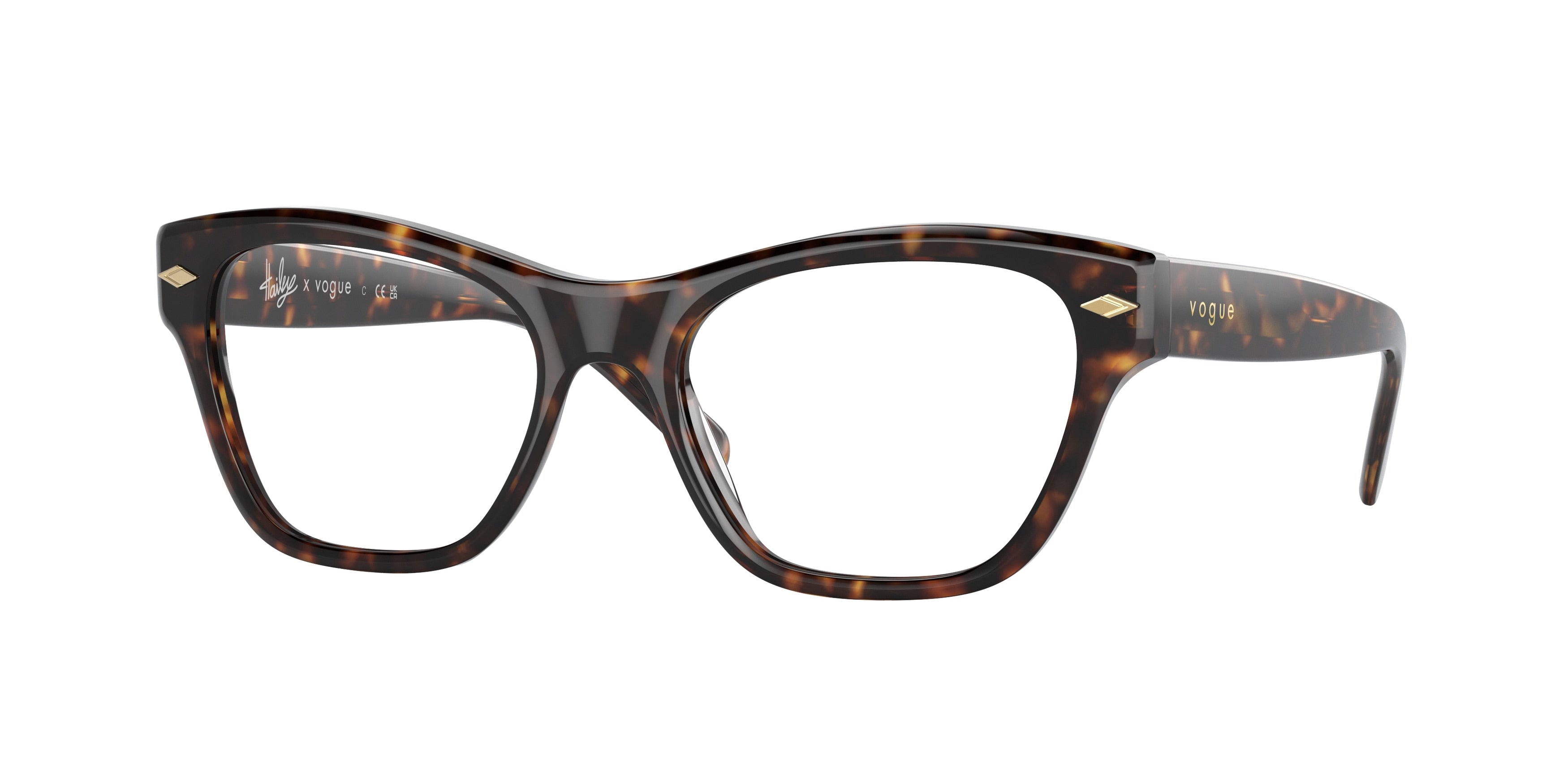 Vogue VO5446 Cat Eye Eyeglasses  W656-Havana 52-135-18 - Color Map Tortoise