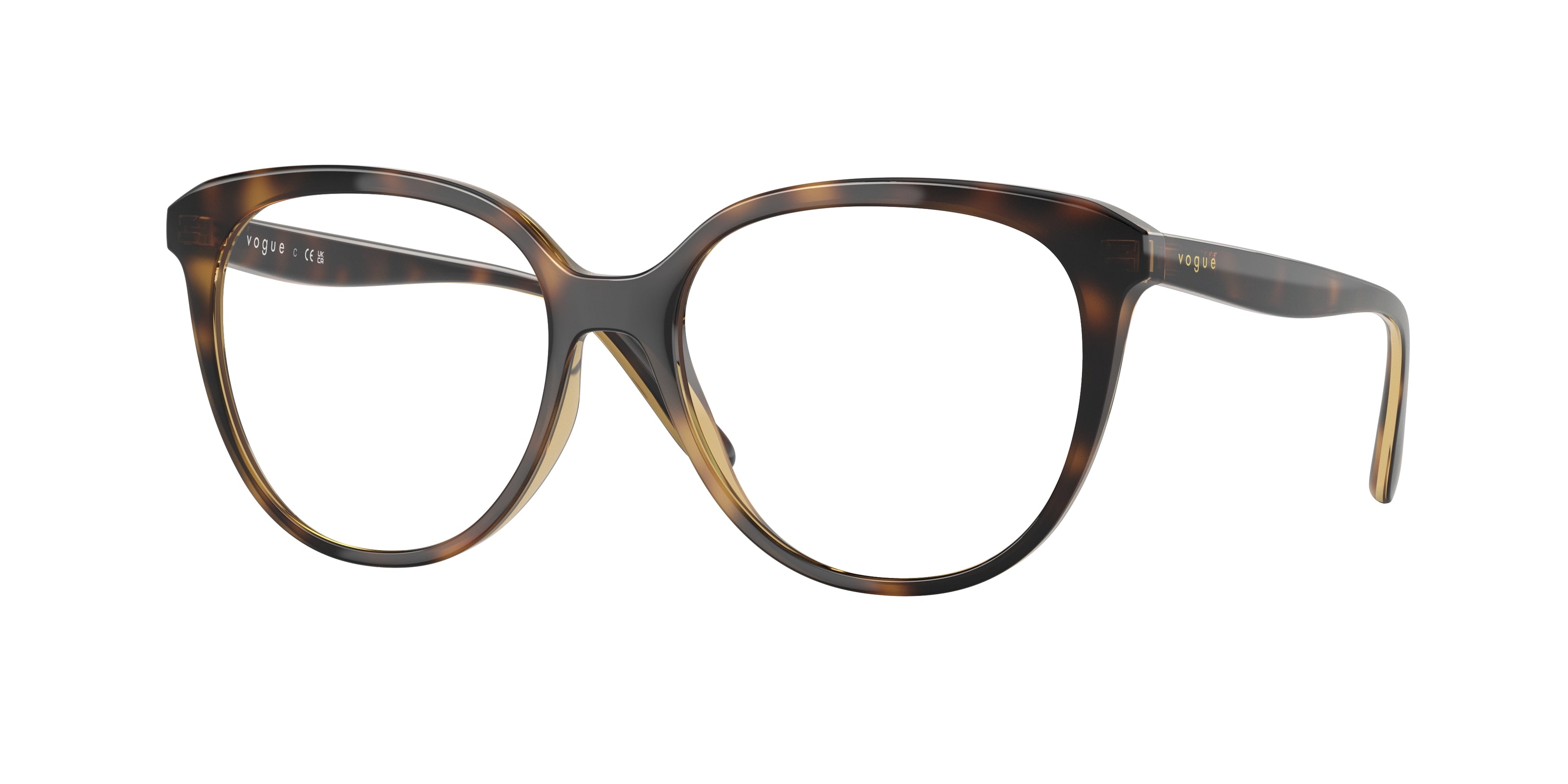 Vogue VO5451 Phantos Eyeglasses  W656-Dark Havana 53-140-16 - Color Map Brown