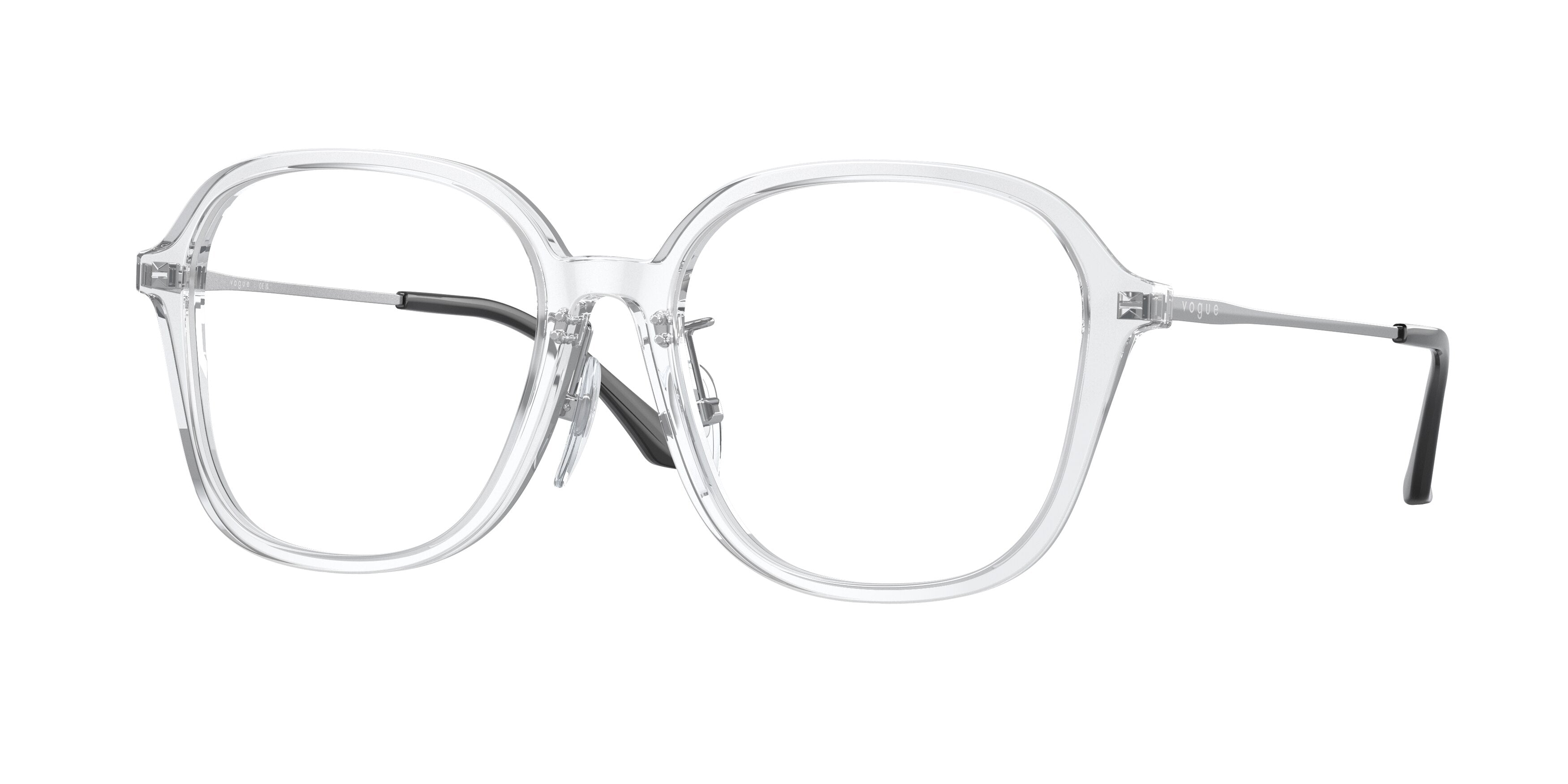Vogue VO5467D Square Eyeglasses  W745-Transparent 54-140-17 - Color Map Transparent
