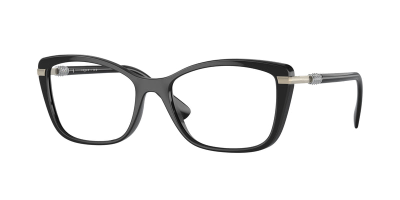Vogue VO5487B Butterfly Eyeglasses  W44-Black 54-140-17 - Color Map Black