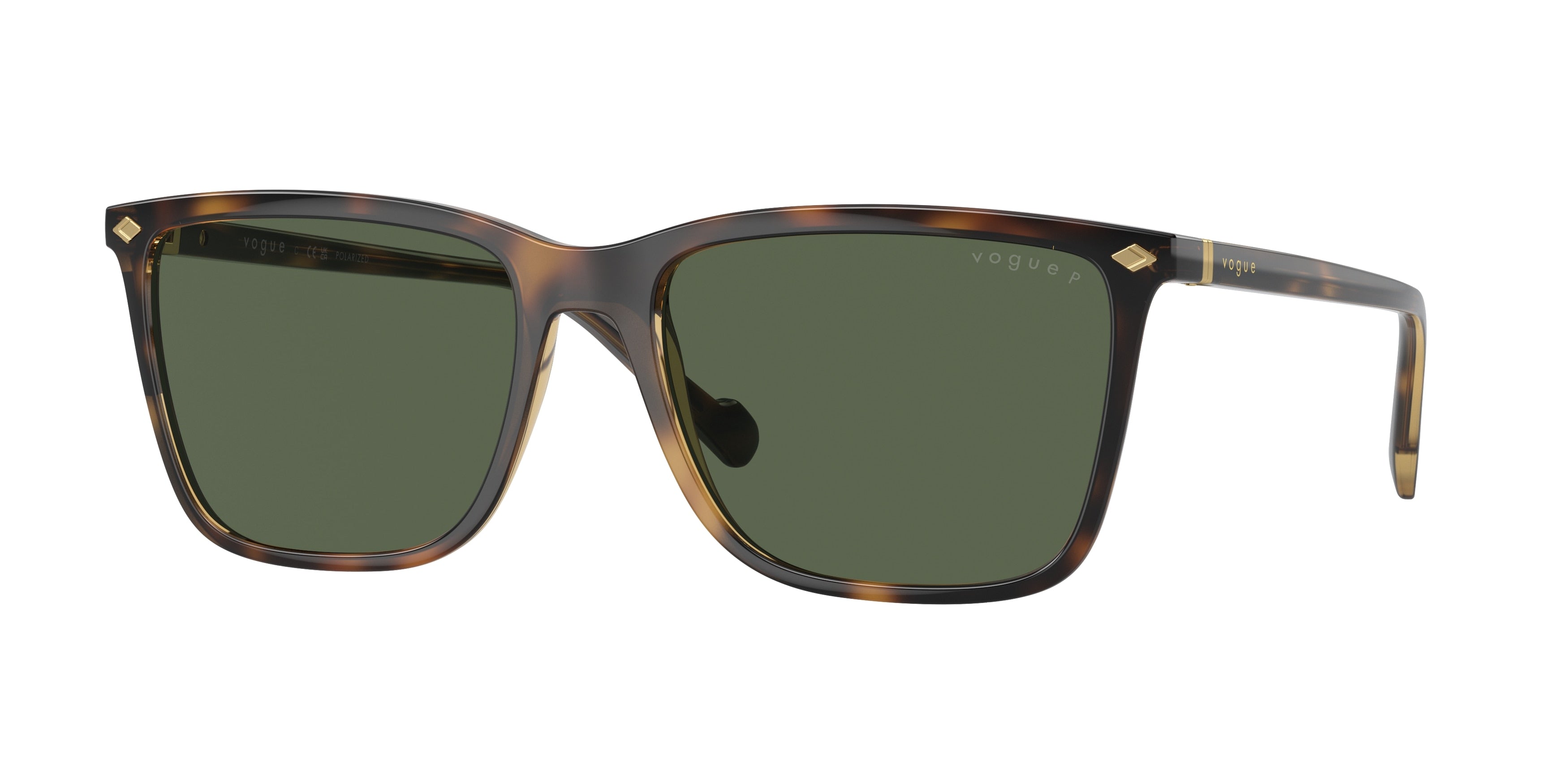 Vogue VO5493S Pillow Sunglasses  27189A-Total Dark Havana 58-145-18 - Color Map Brown