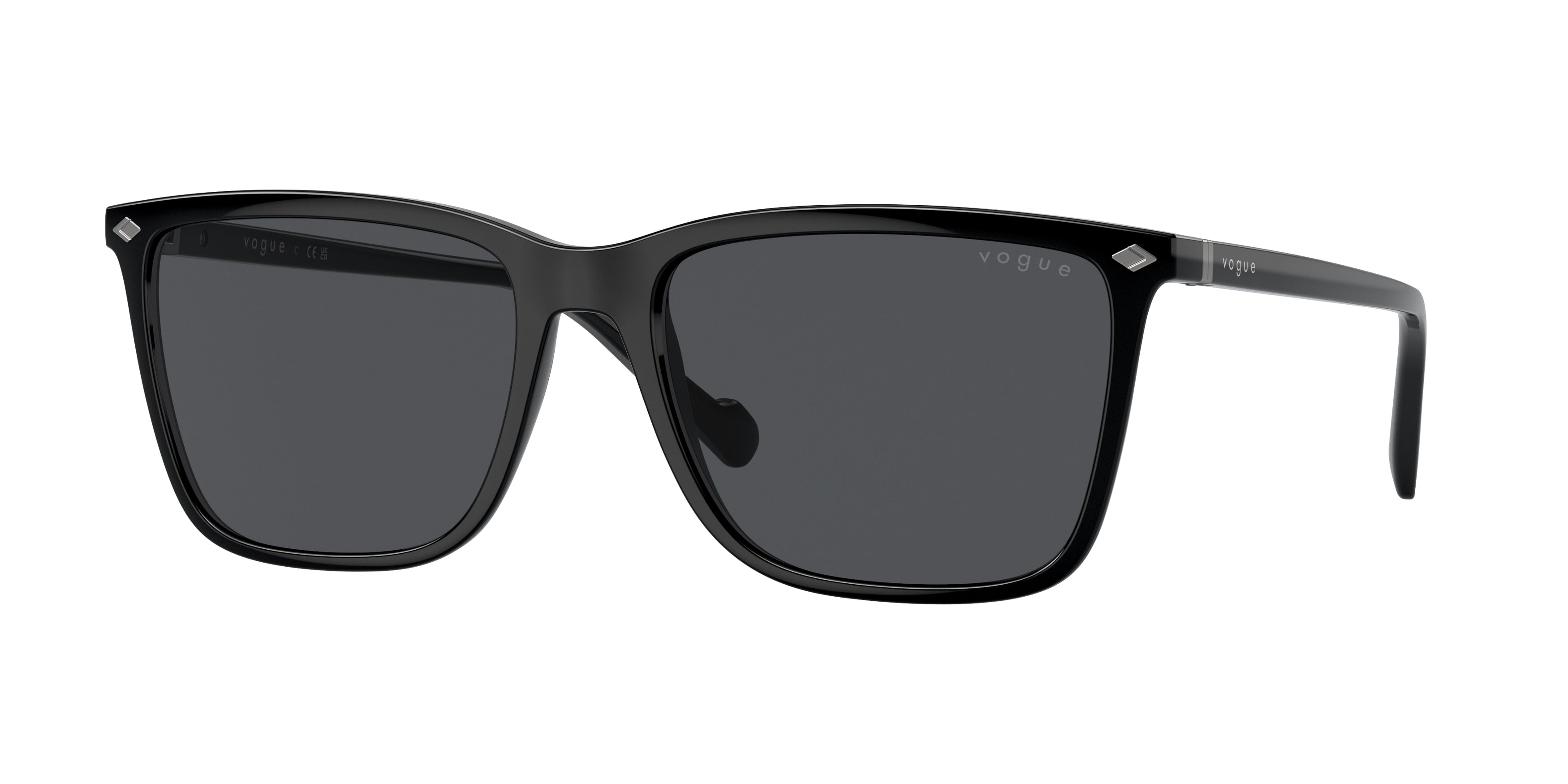 Vogue VO5493S Pillow Sunglasses  W44/87-Black 58-145-18 - Color Map Black