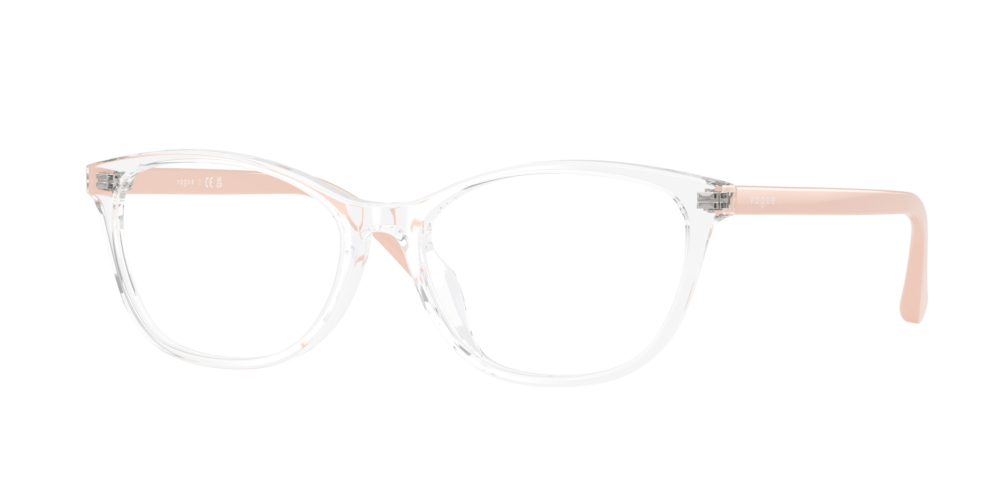 Vogue VO5502D Cat Eye Eyeglasses  W745-Transparent 54-145-16 - Color Map Transparent