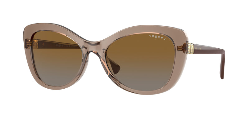 Vogue VO5515SB Butterfly Sunglasses  2940T5-Transparent Brown 55-140-18 - Color Map Brown