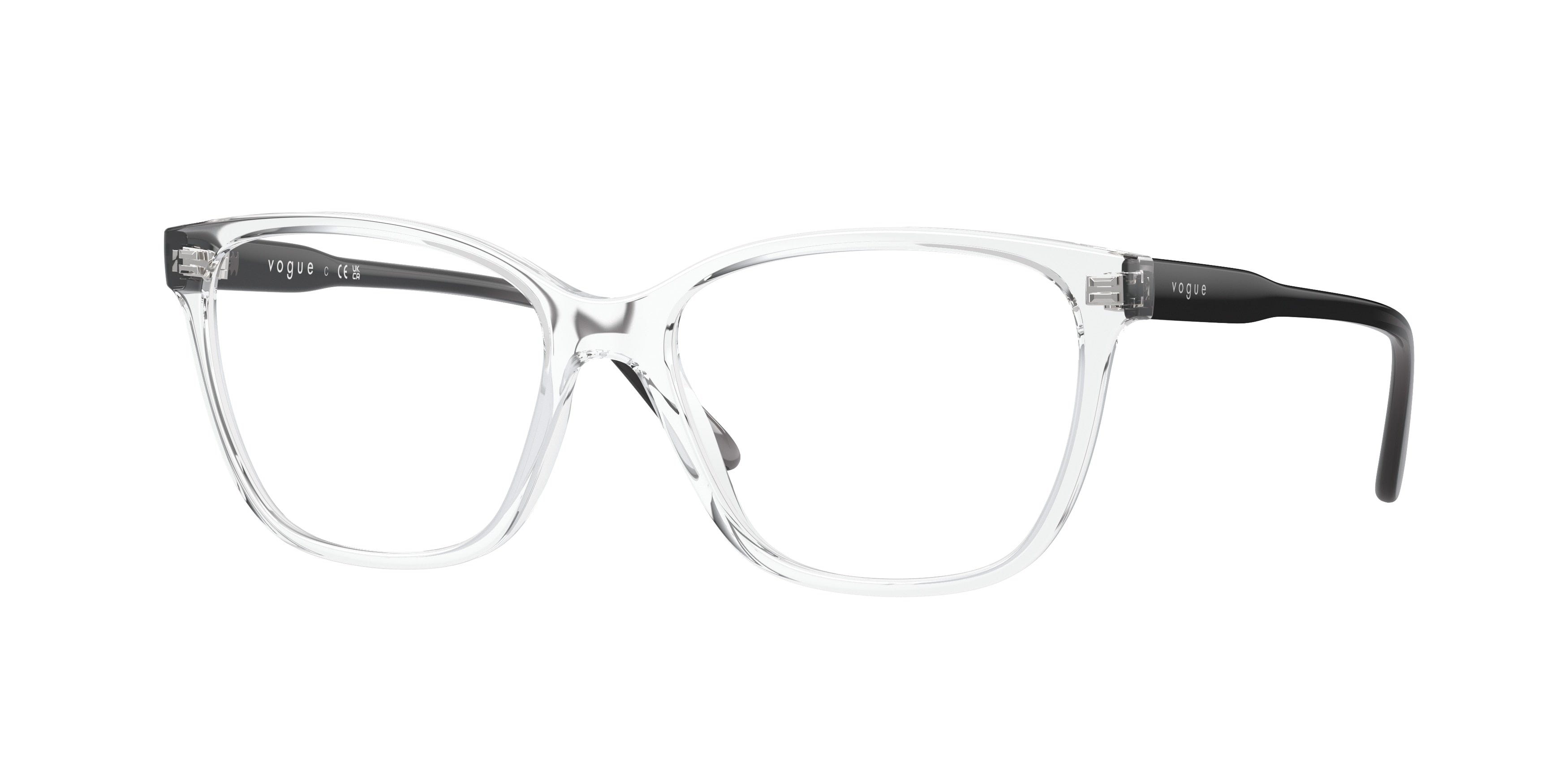 Vogue VO5518F Pillow Eyeglasses  W745-Transparent 53-140-15 - Color Map Transparent