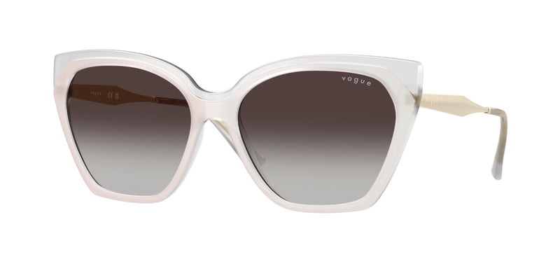 Vogue VO5521S Cat Eye Sunglasses  32208G-Top White/Opal Milk 57-140-16 - Color Map White