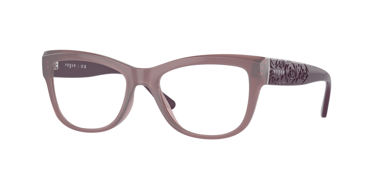 Vogue VO5528 Cat Eye Eyeglasses  3096-Opal Pink 51-135-17 - Color Map Pink
