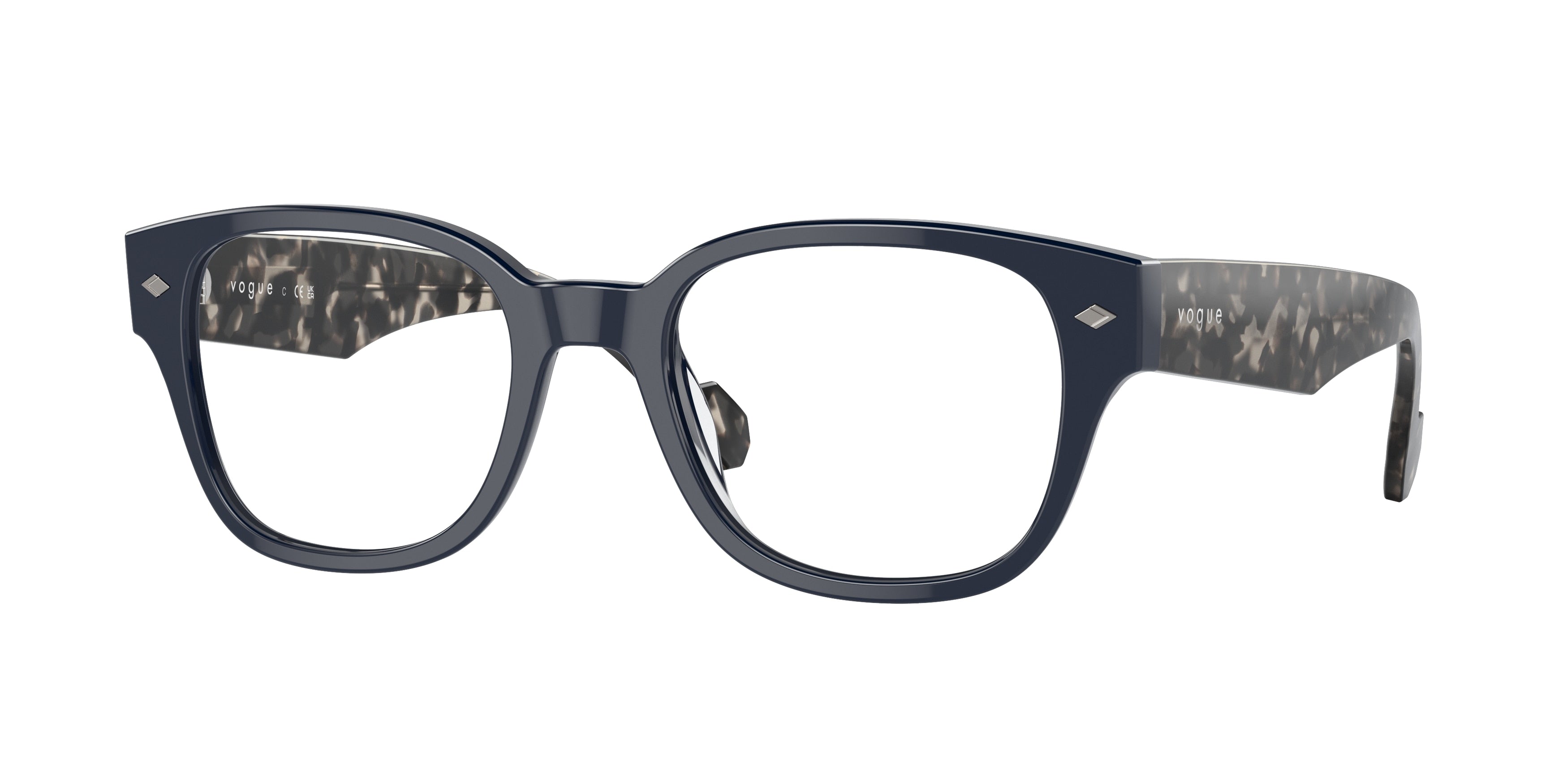 Vogue VO5529 Pillow Eyeglasses  2319-Full Dark Blue 51-145-20 - Color Map Blue