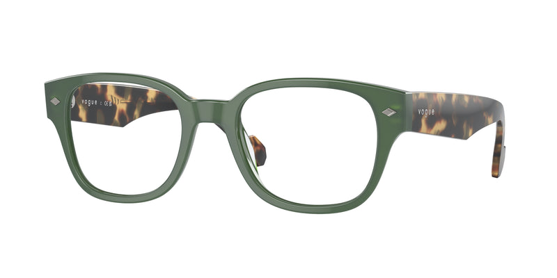 Vogue VO5529 Pillow Eyeglasses  3092-Full Dusty Green 49-145-20 - Color Map Green