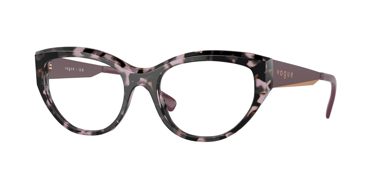 Vogue VO5560 Irregular Eyeglasses  3146-Violet Tortoise 53-140-18 - Color Map Tortoise
