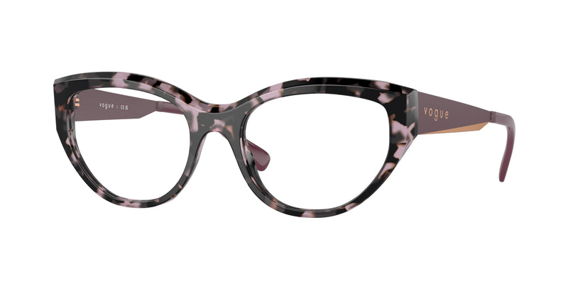 Vogue VO5560 Irregular Eyeglasses  3146-Violet Tortoise 53-140-18 - Color Map Tortoise
