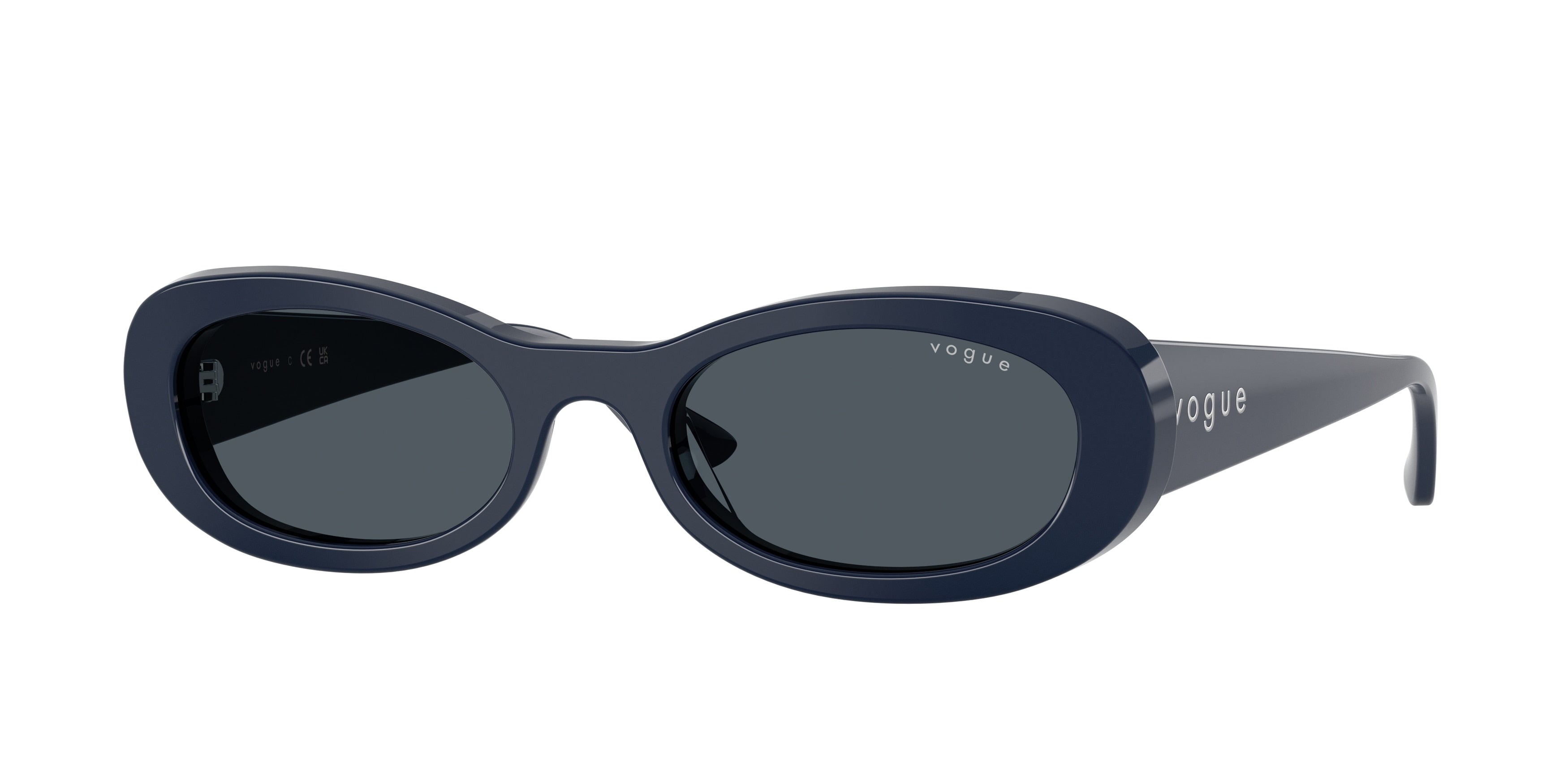 Vogue VO5582S Oval Sunglasses  324087-Full Blue 53-140-20 - Color Map Blue