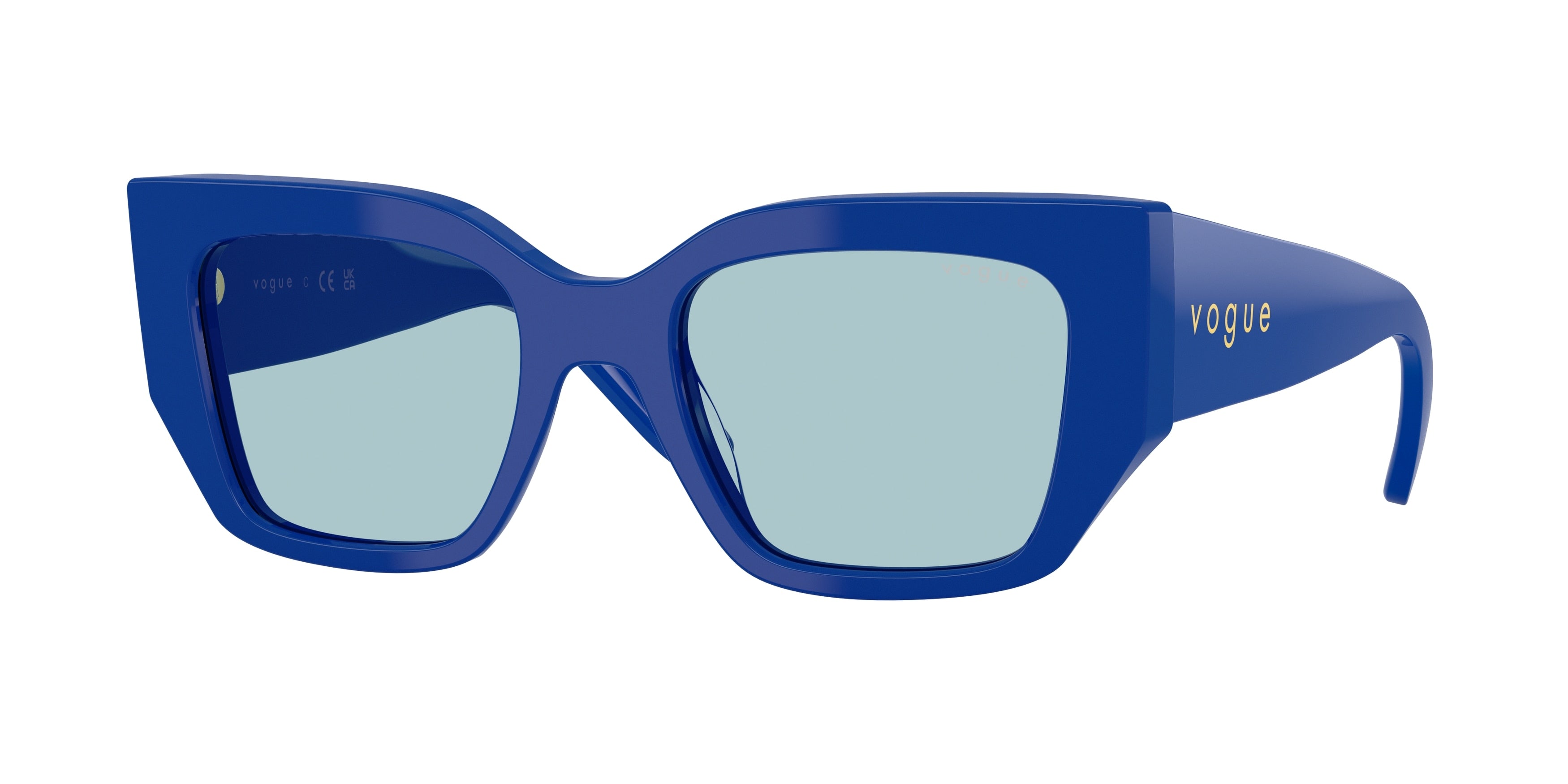 Vogue VO5583SF Irregular Sunglasses  316272-Full Blue 51-140-20 - Color Map Blue