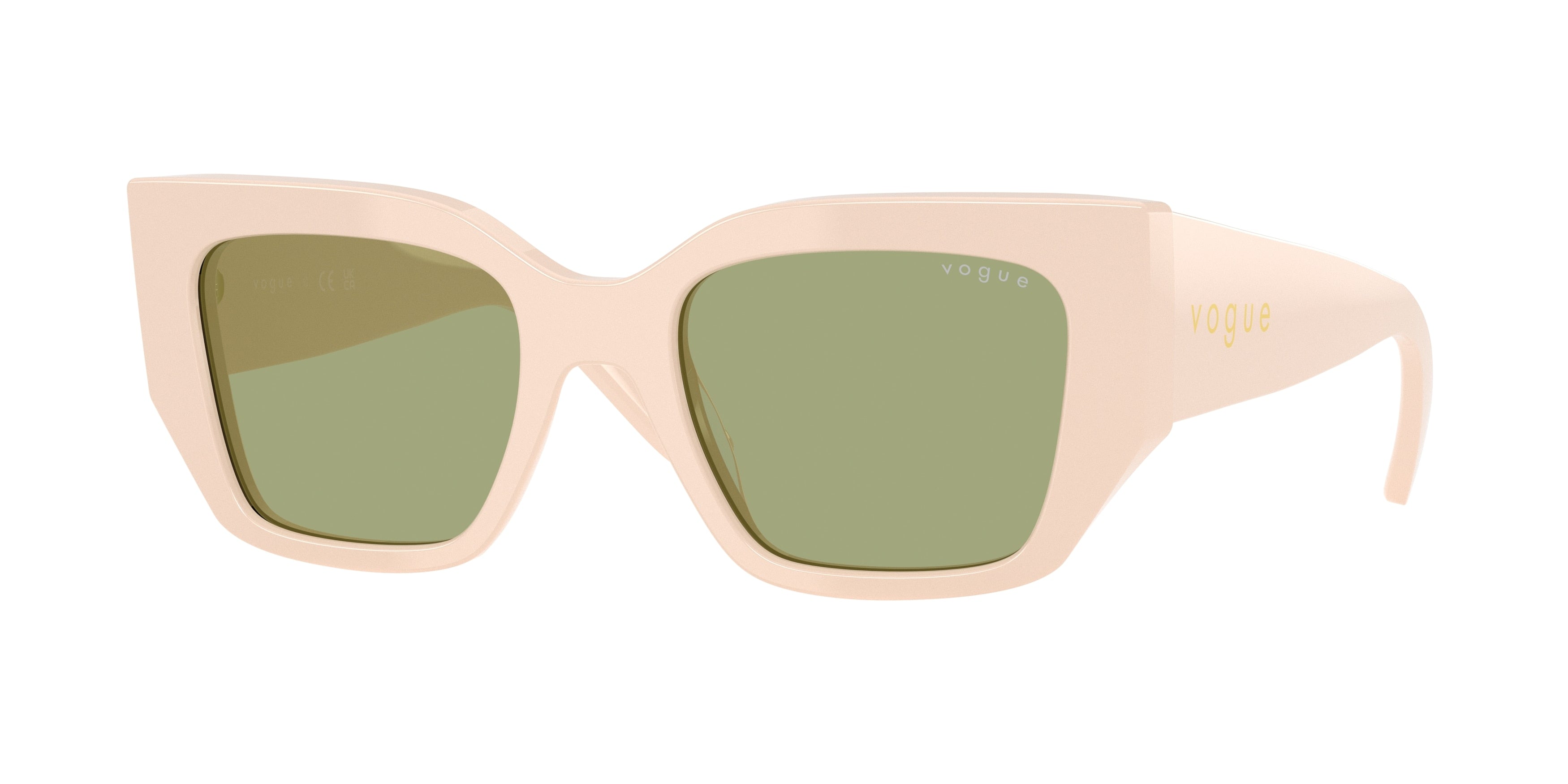 Vogue VO5583SF Irregular Sunglasses  316482-Full Beige 51-140-20 - Color Map Beige