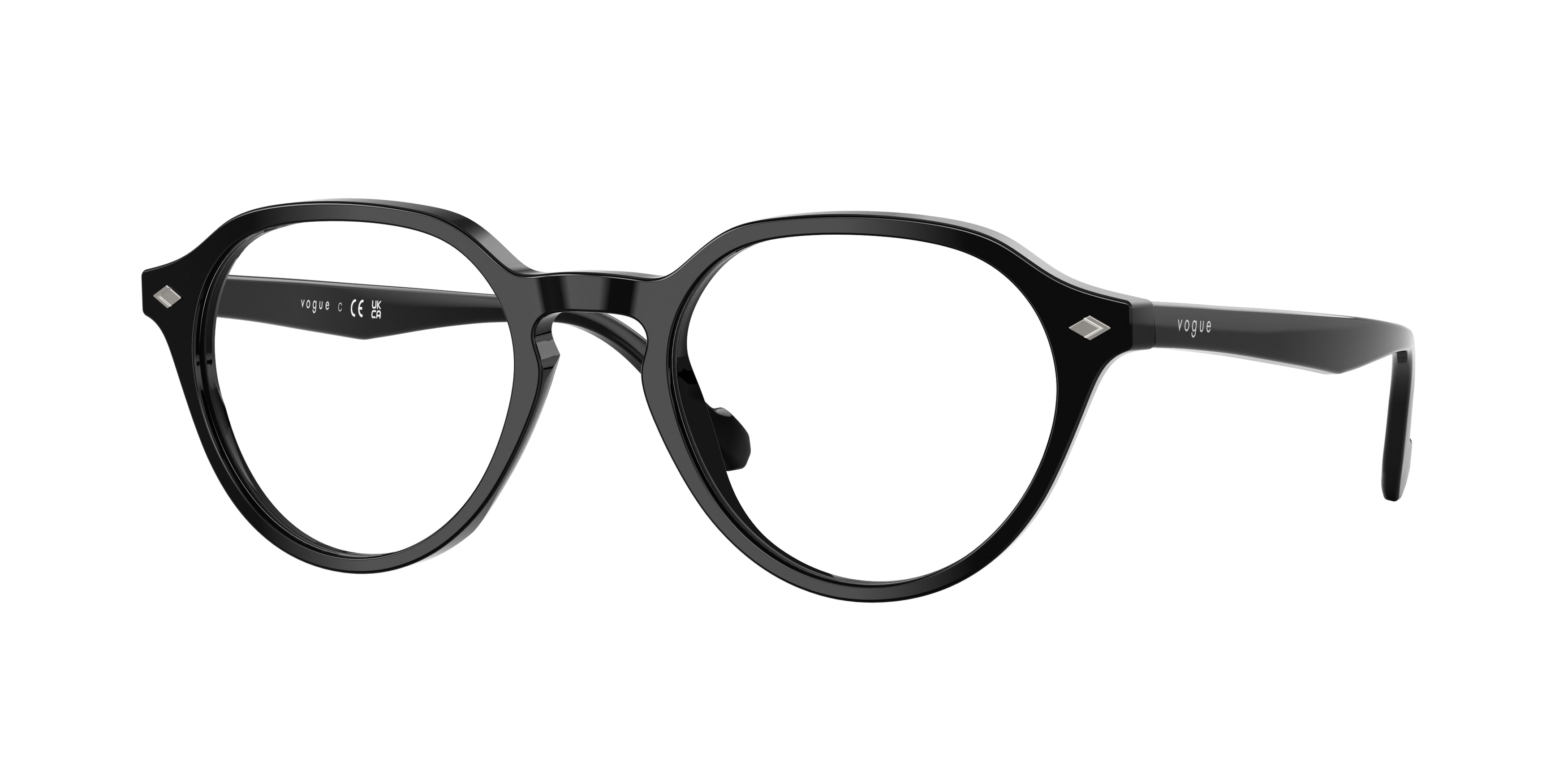 Vogue VO5598 Phantos Eyeglasses  W44-Black 50-145-20 - Color Map Black